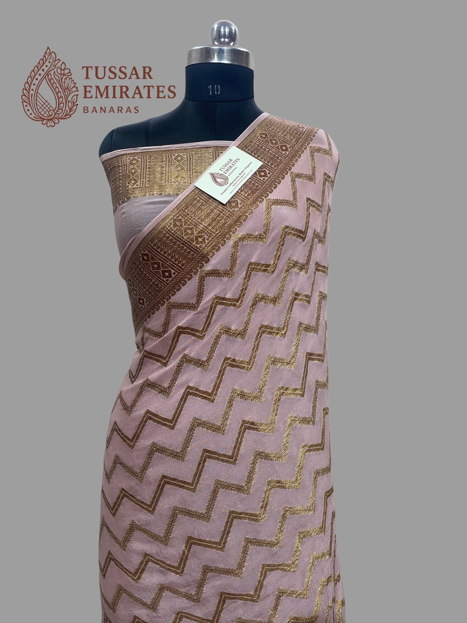 Pure Khaddi Chiffon Banarasi Saree - Tussar Emirates