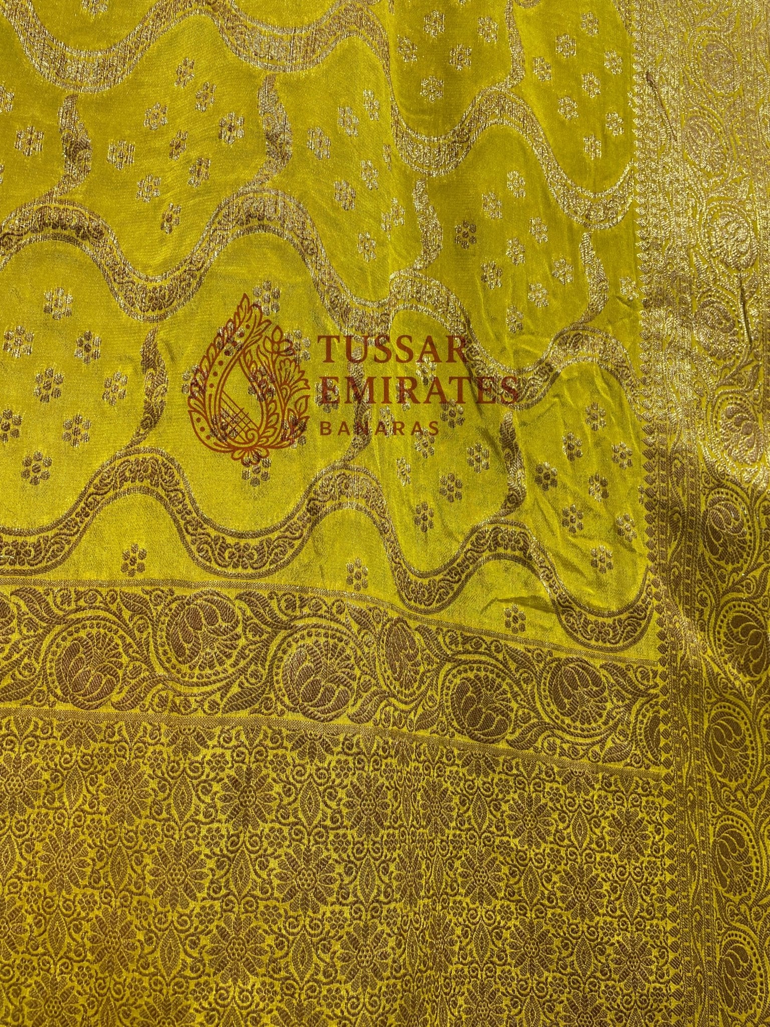 Pure Khaddi Chiffon Banarasi Saree - Tussar Emirates