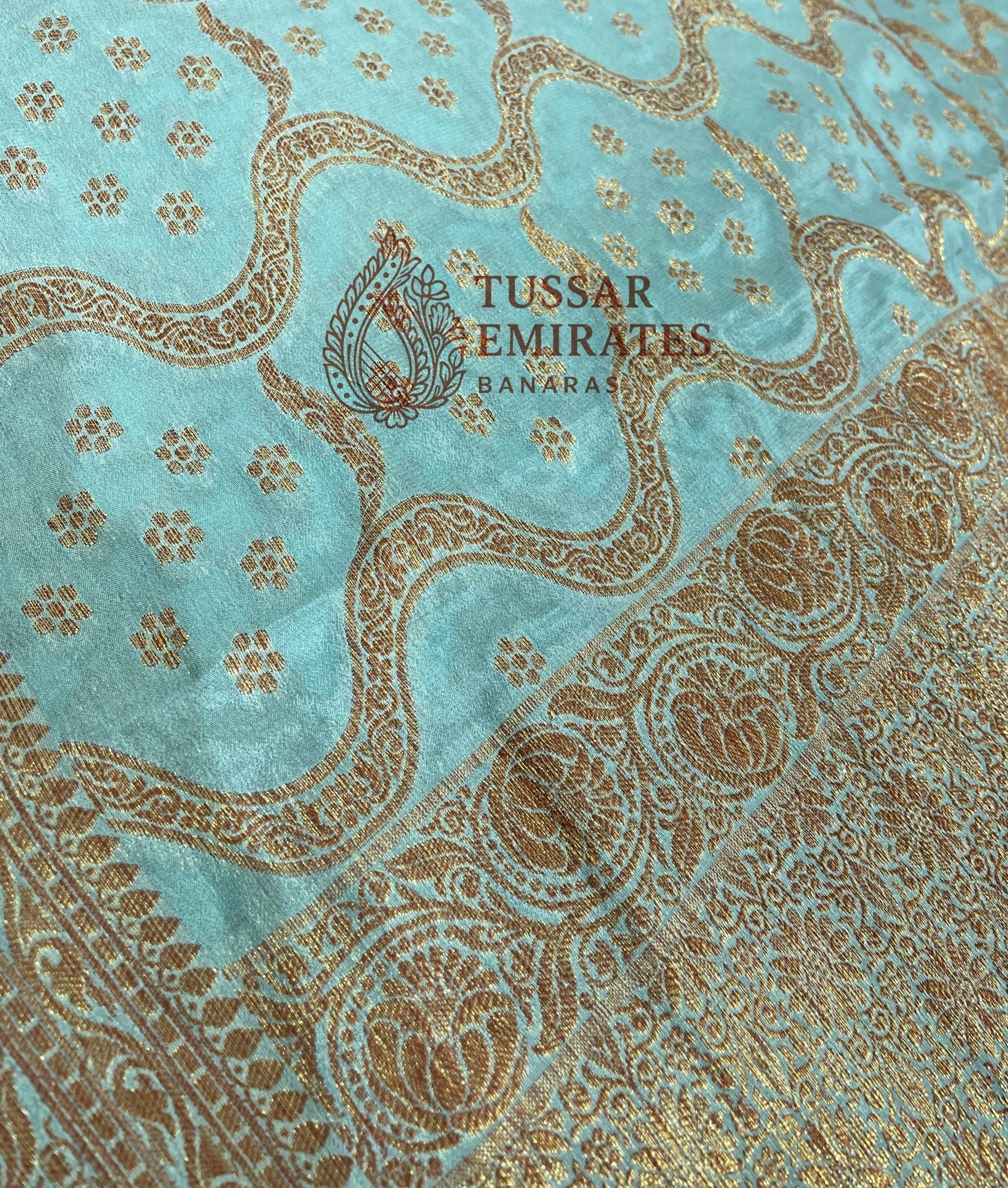 Pure Khaddi Chiffon Banarasi Saree - Tussar Emirates