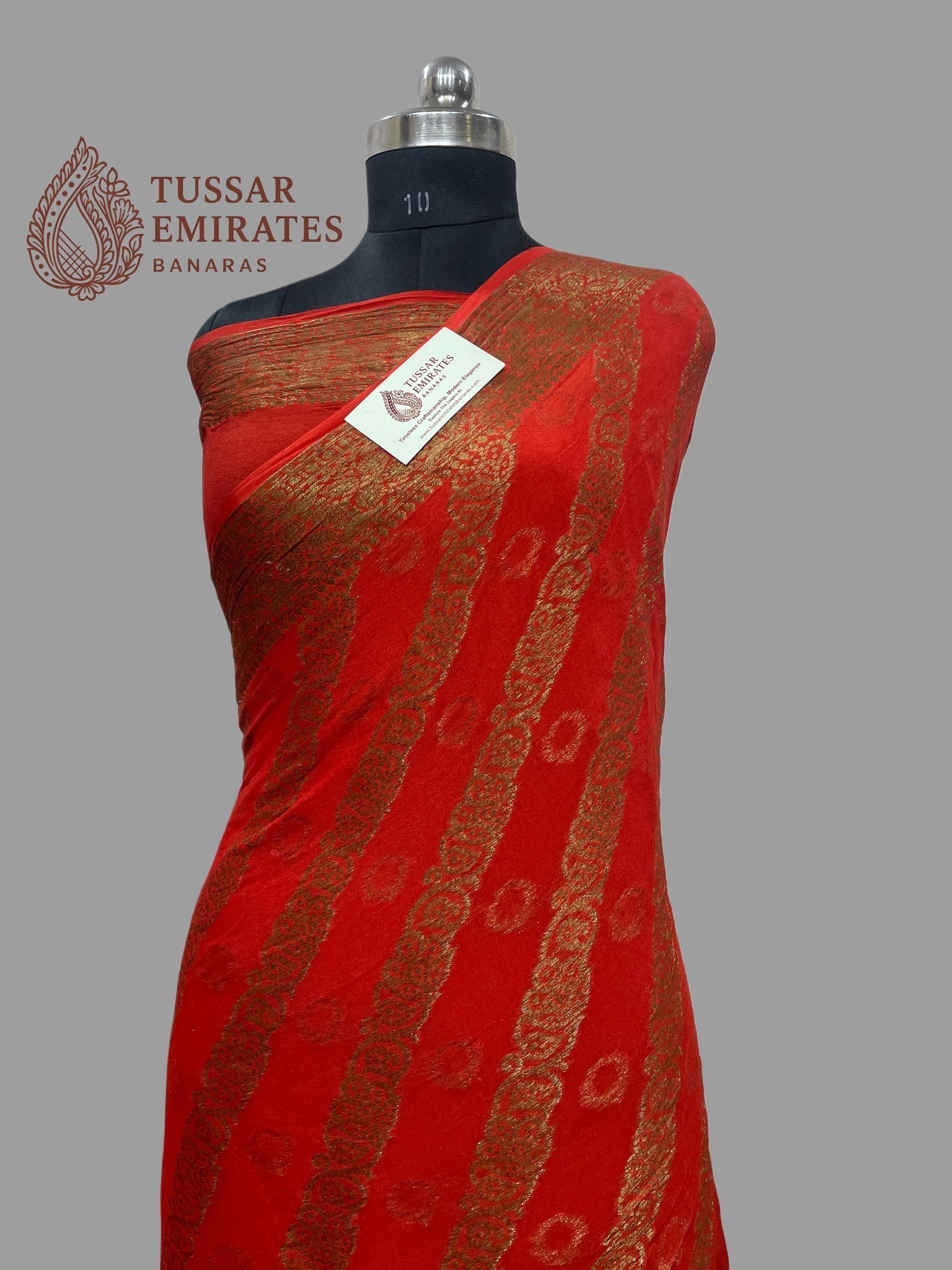 Pure Khaddi Chiffon Banarasi Saree - Tussar Emirates