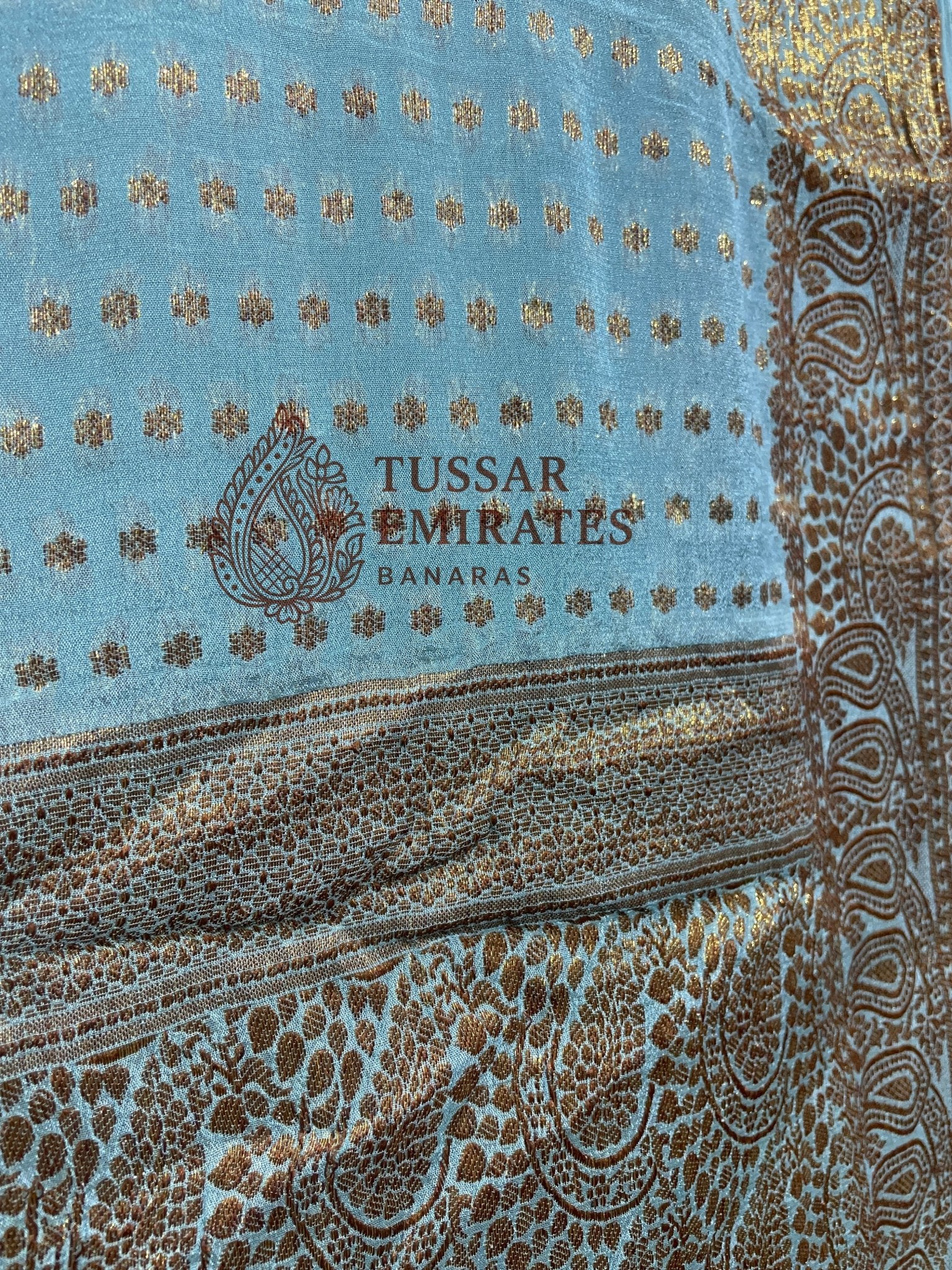 Pure Khaddi Chiffon Banarasi Saree - Tussar Emirates