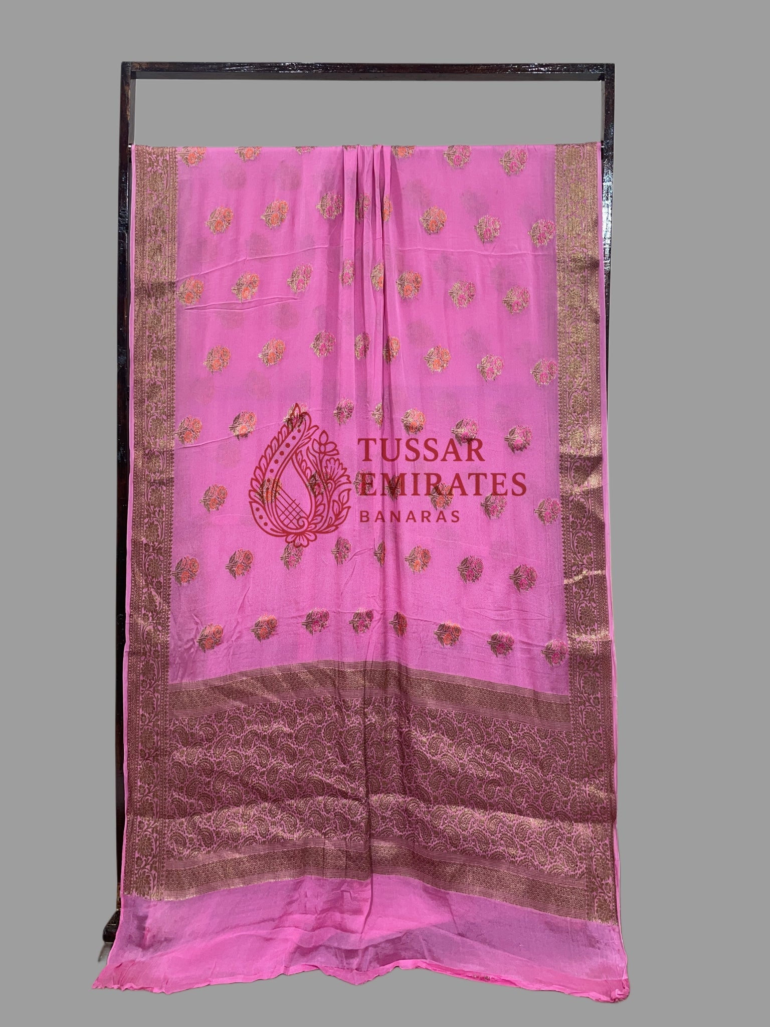 Pure Khaddi Chiffon Banarasi Saree - Tussar Emirates