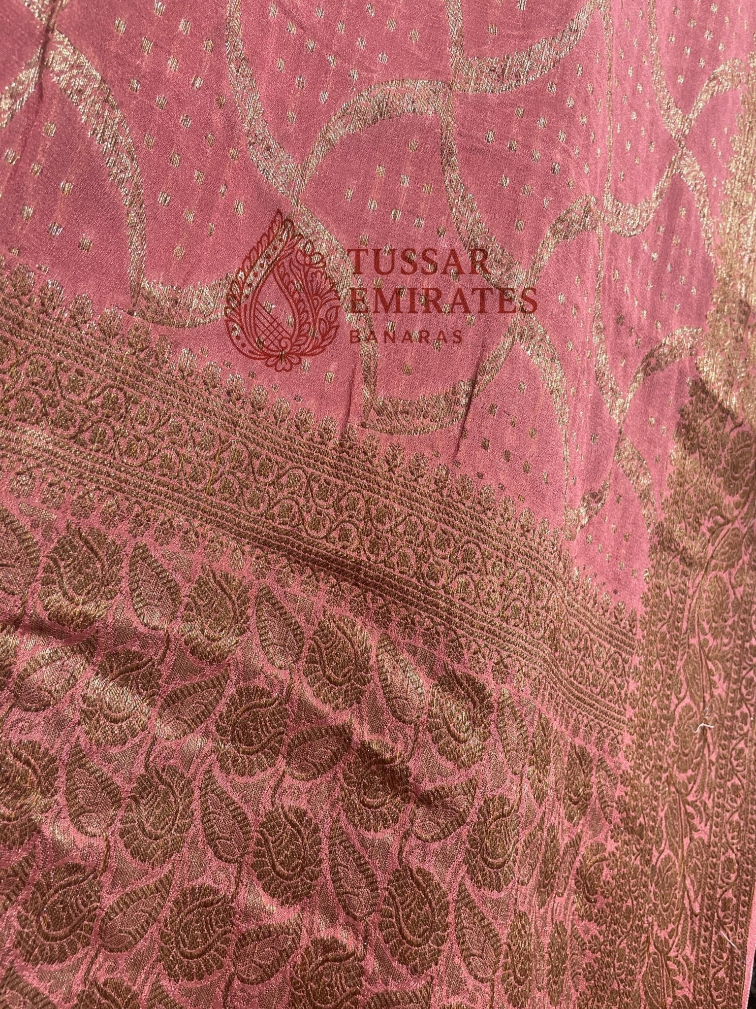 Pure Khaddi Chiffon Banarasi Saree - Tussar Emirates