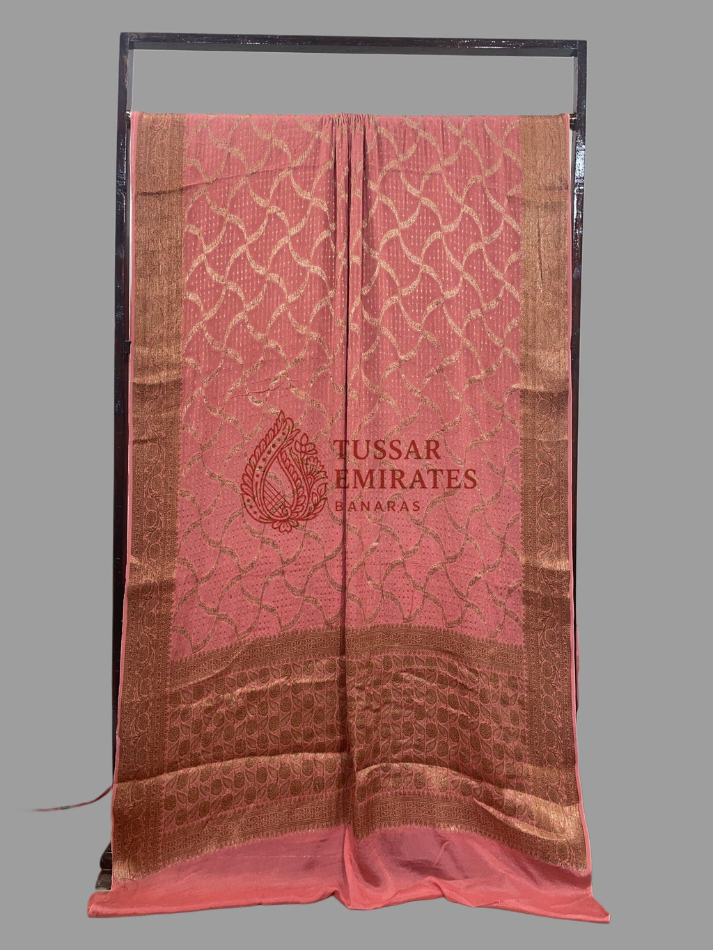 Pure Khaddi Chiffon Banarasi Saree - Tussar Emirates