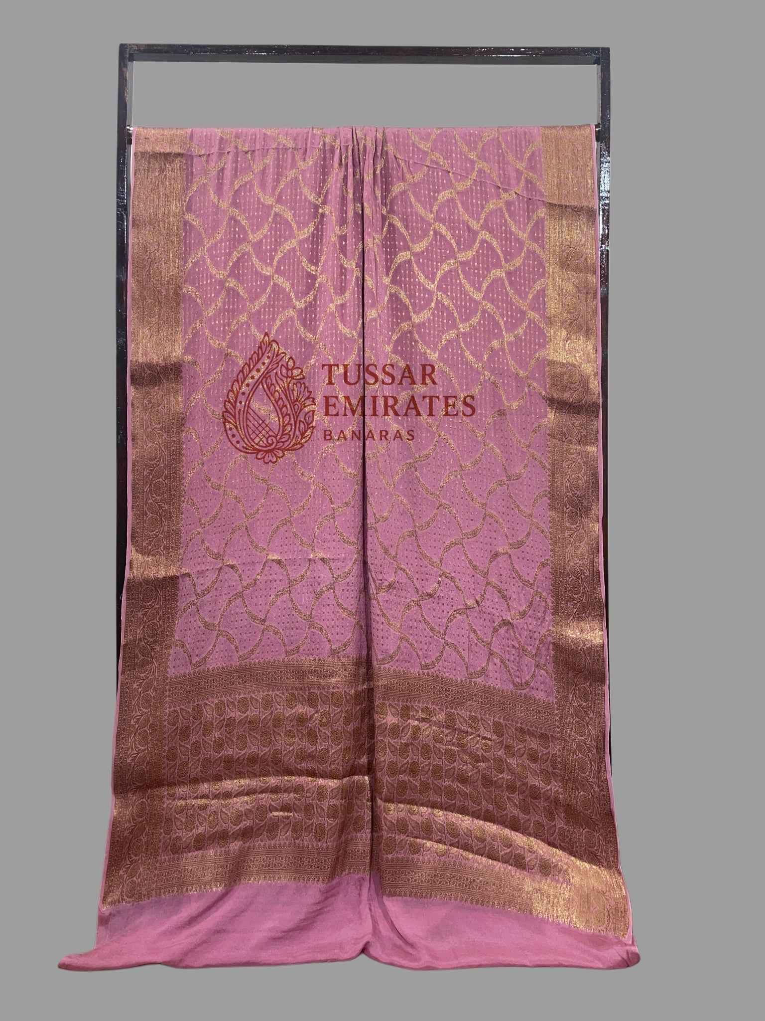 Pure Khaddi Chiffon Banarasi Saree - Tussar Emirates