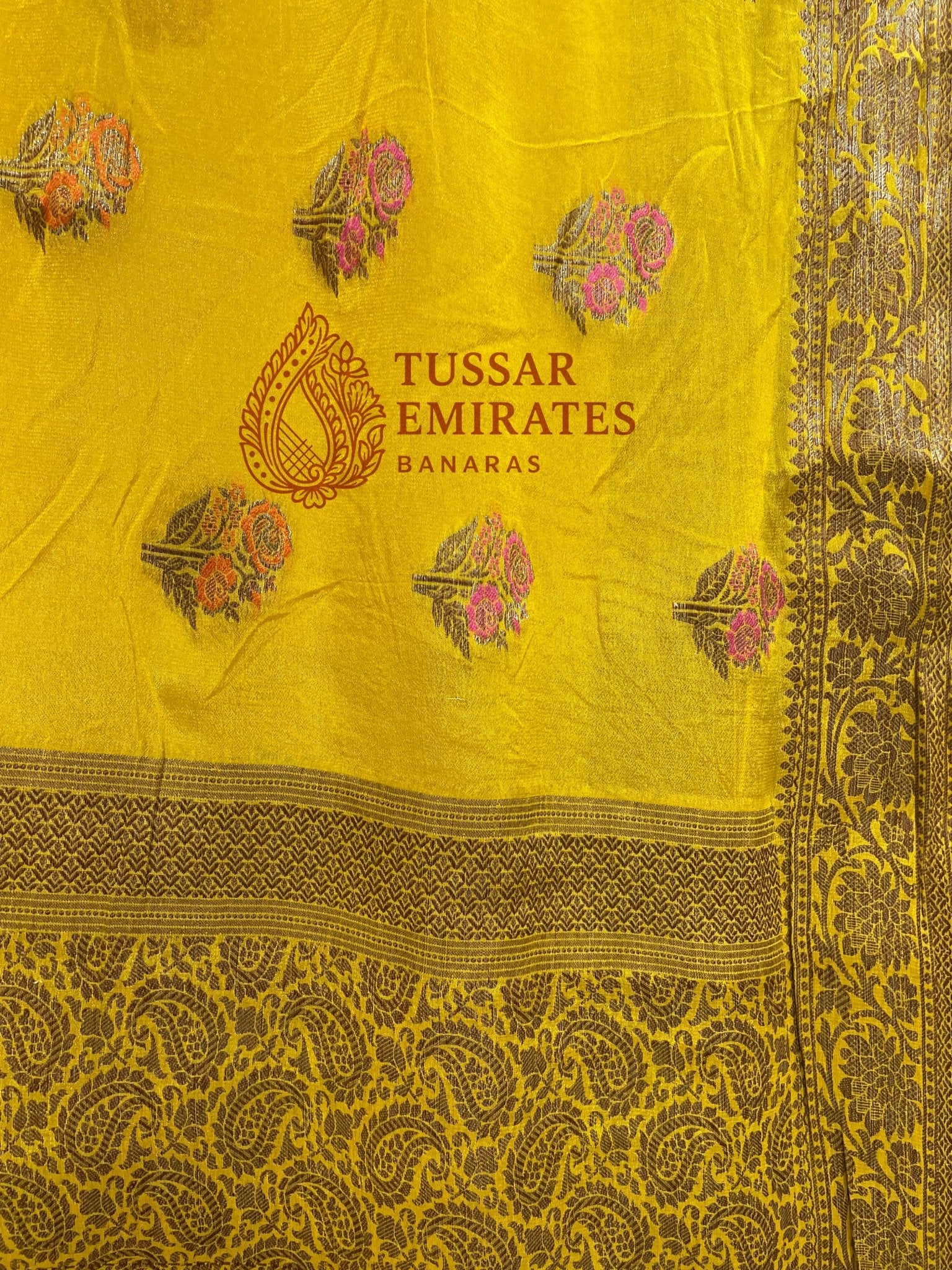 Pure Khaddi Chiffon Banarasi Saree - Tussar Emirates