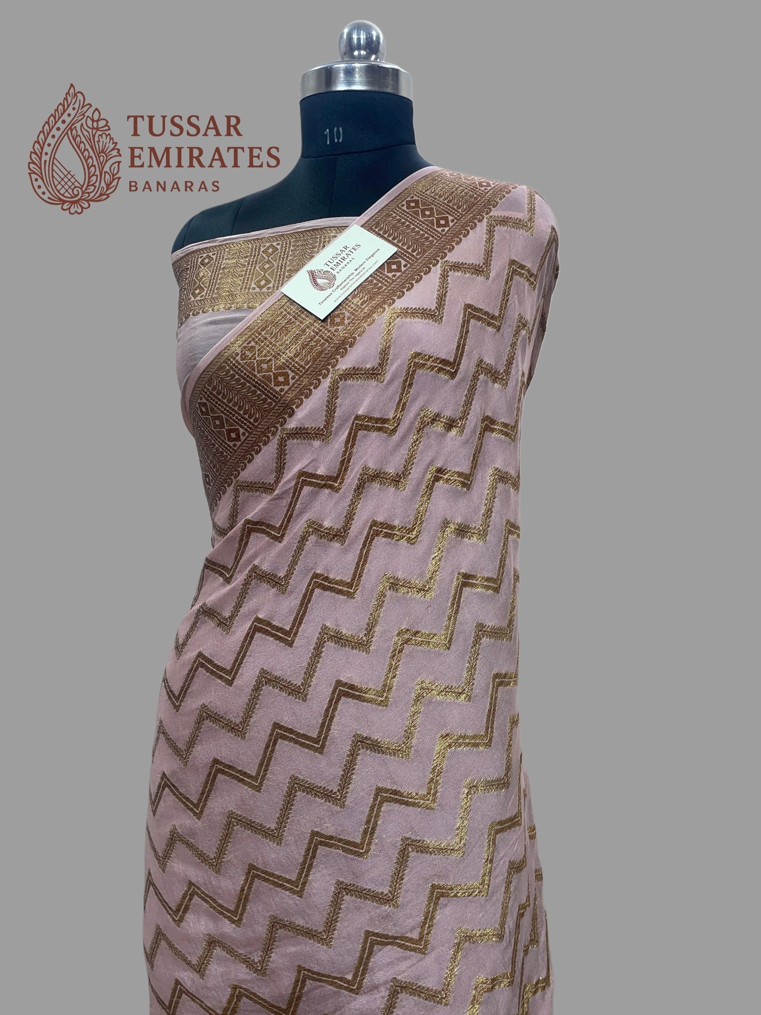 Pure Khaddi Chiffon Banarasi Saree - Tussar Emirates