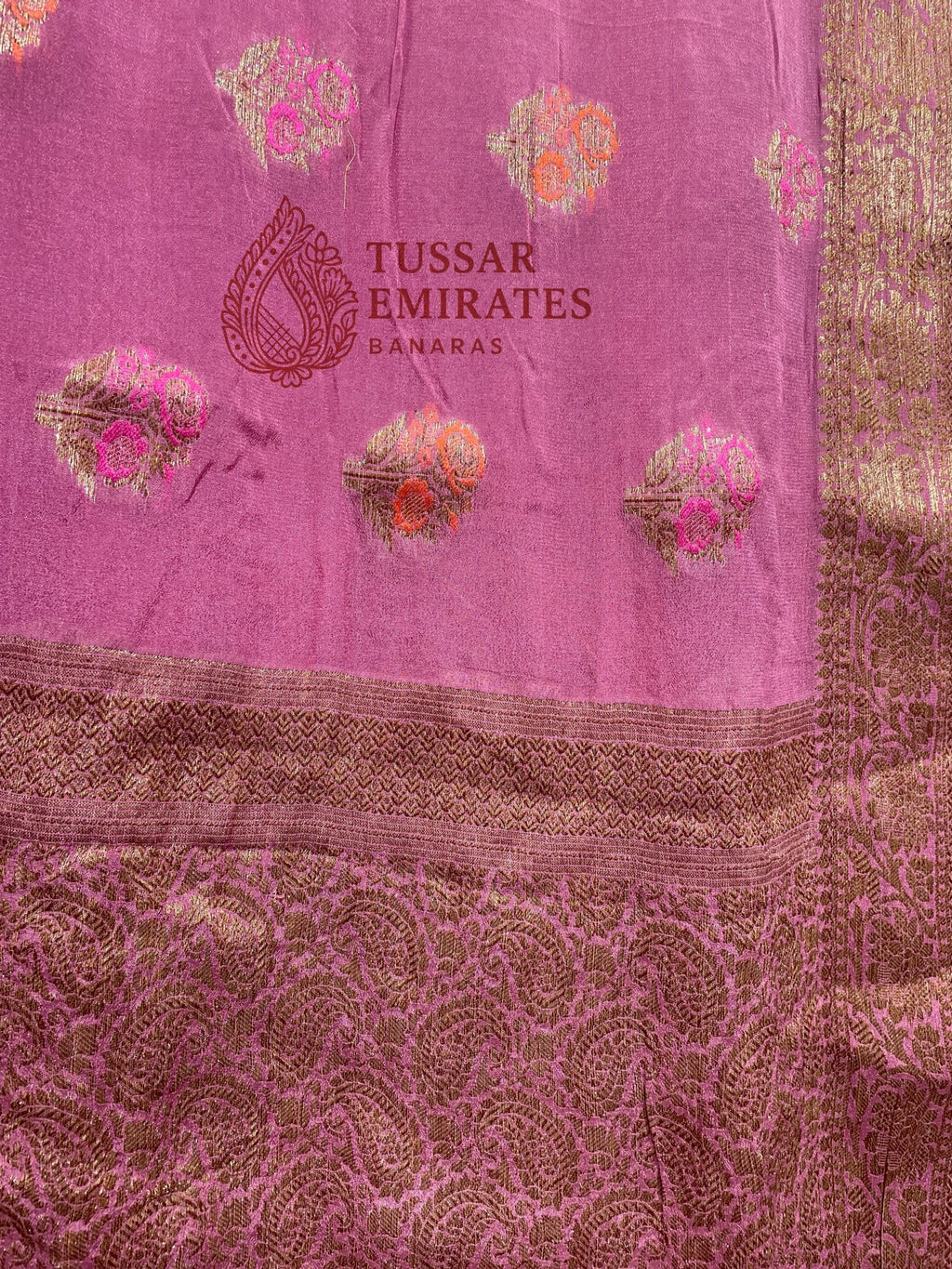 Pure Khaddi Chiffon Banarasi Saree - Tussar Emirates