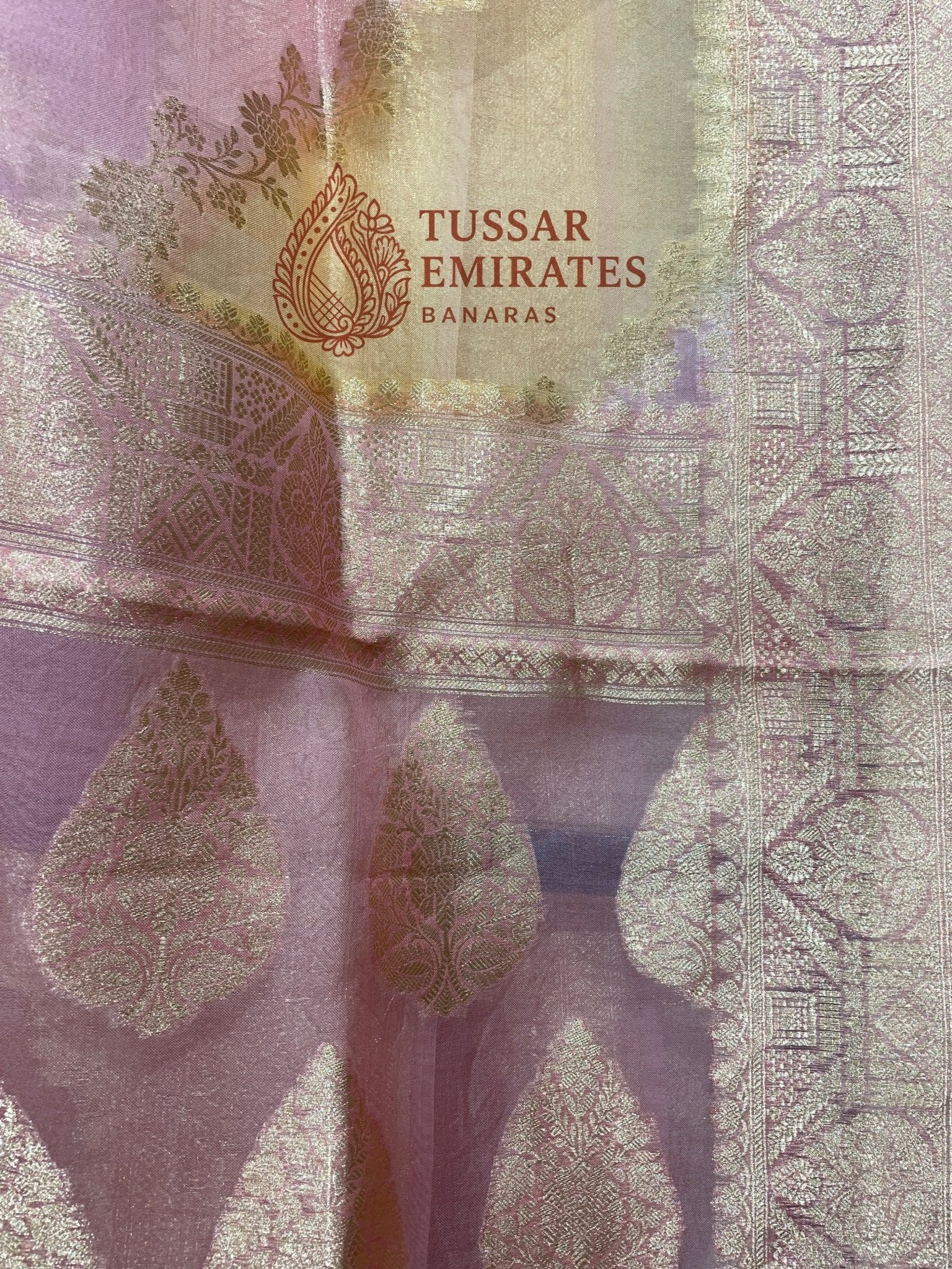 Pure Kora Silk Handloom Banarasi Saree - Tussar Emirates