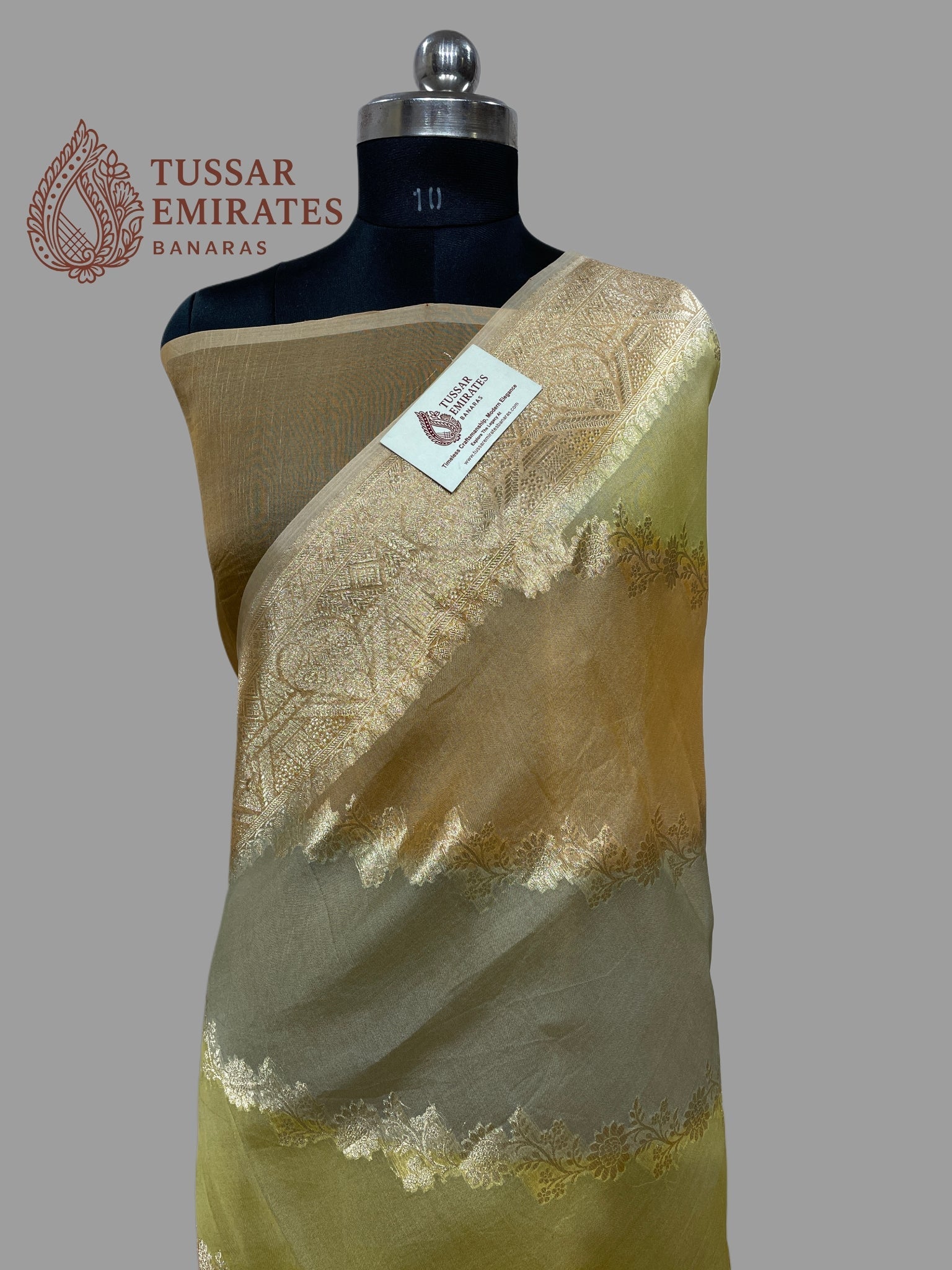 Pure Kora Silk Handloom Banarasi Saree - Tussar Emirates