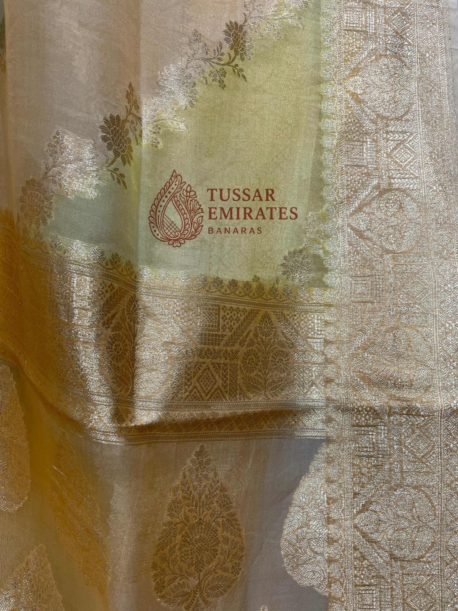 Pure Kora Silk Handloom Banarasi Saree - Tussar Emirates