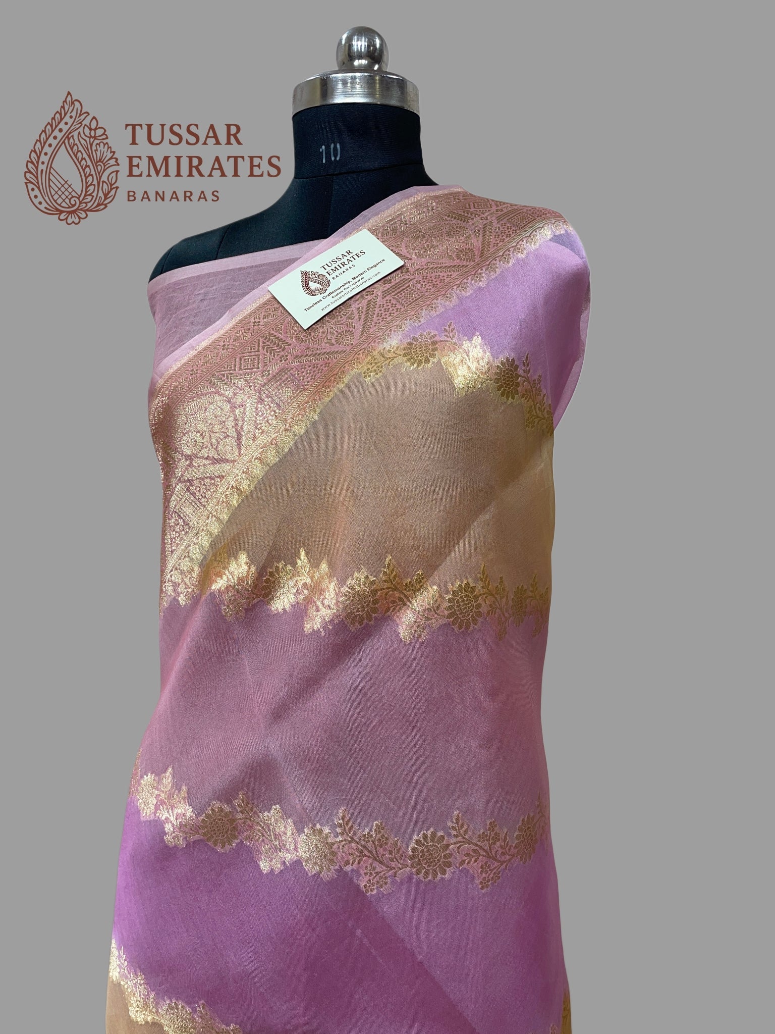 Pure Kora Silk Handloom Banarasi Saree - Tussar Emirates