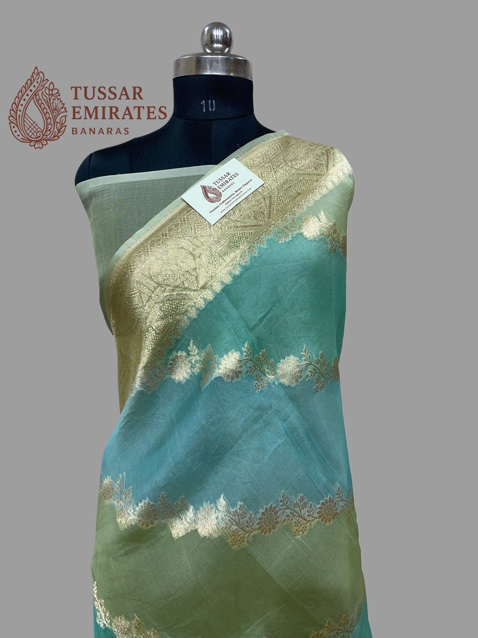 Pure Kora Silk Handloom Banarasi Saree - Tussar Emirates