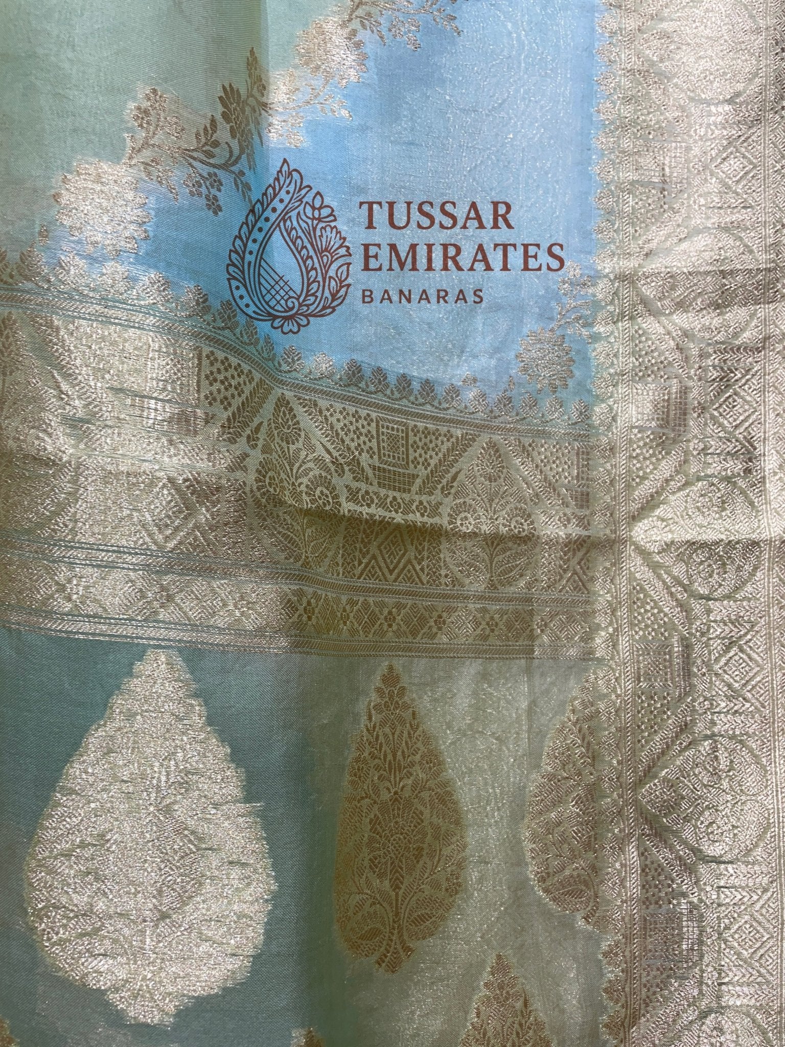 Pure Kora Silk Handloom Banarasi Saree - Tussar Emirates