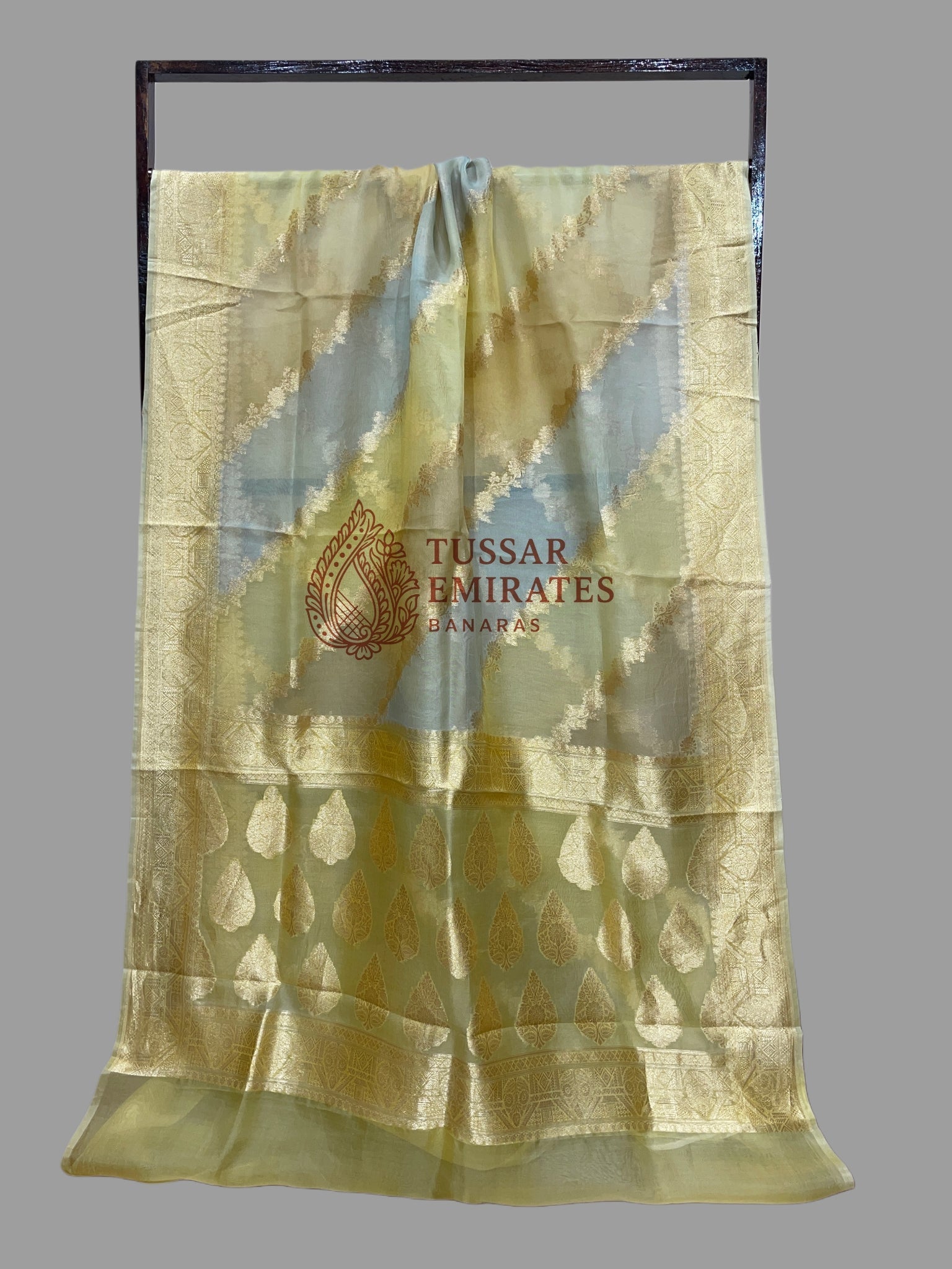 Pure Kora Silk Handloom Banarasi Saree - Tussar Emirates