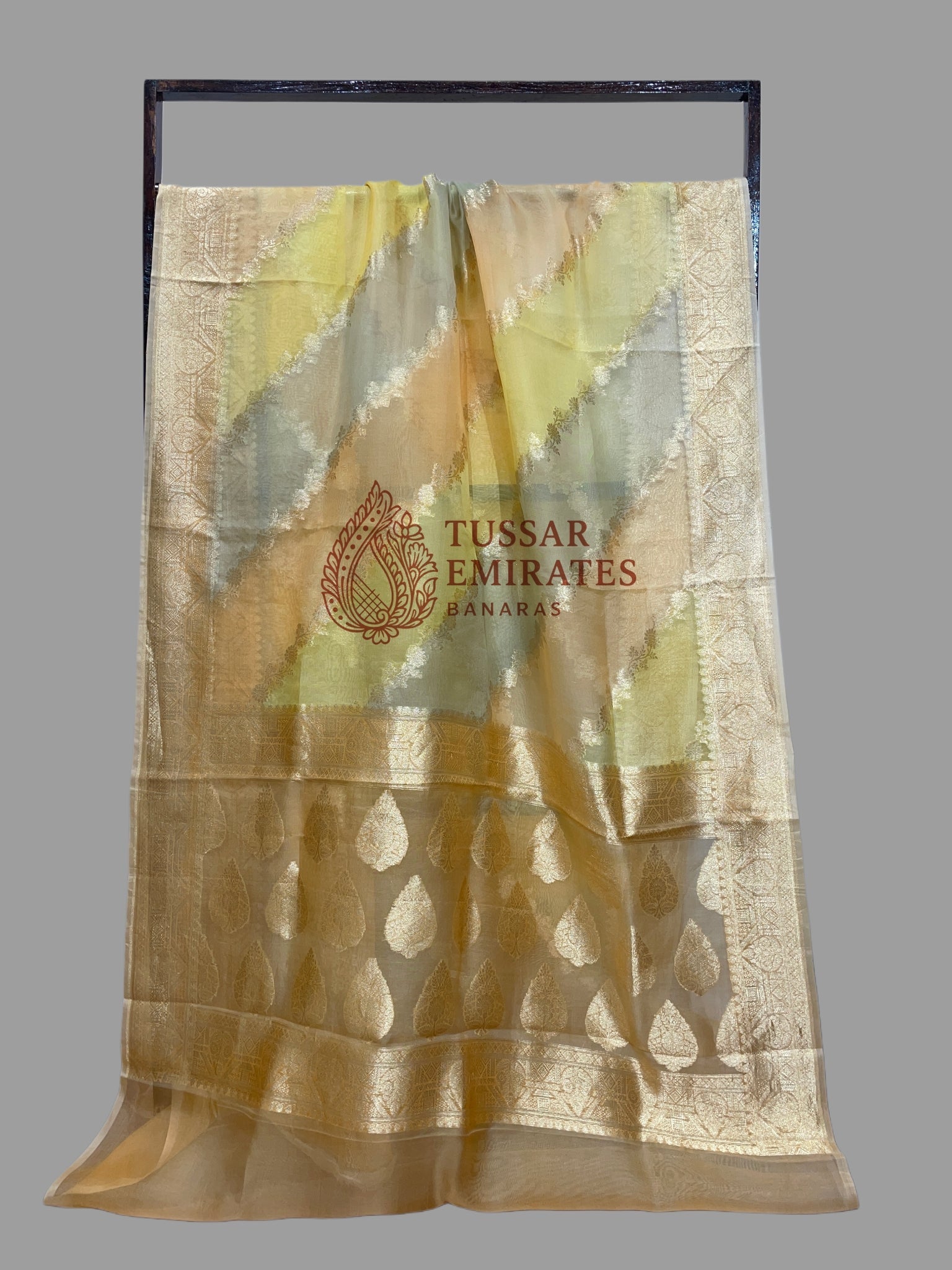 Pure Kora Silk Handloom Banarasi Saree - Tussar Emirates