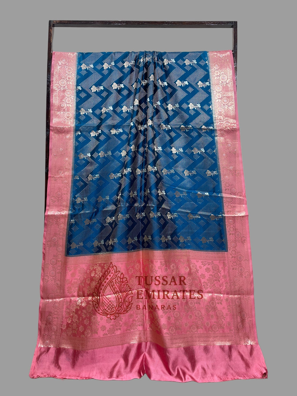 Pure Mango Silk Banarasi Saree - Tussar Emirates
