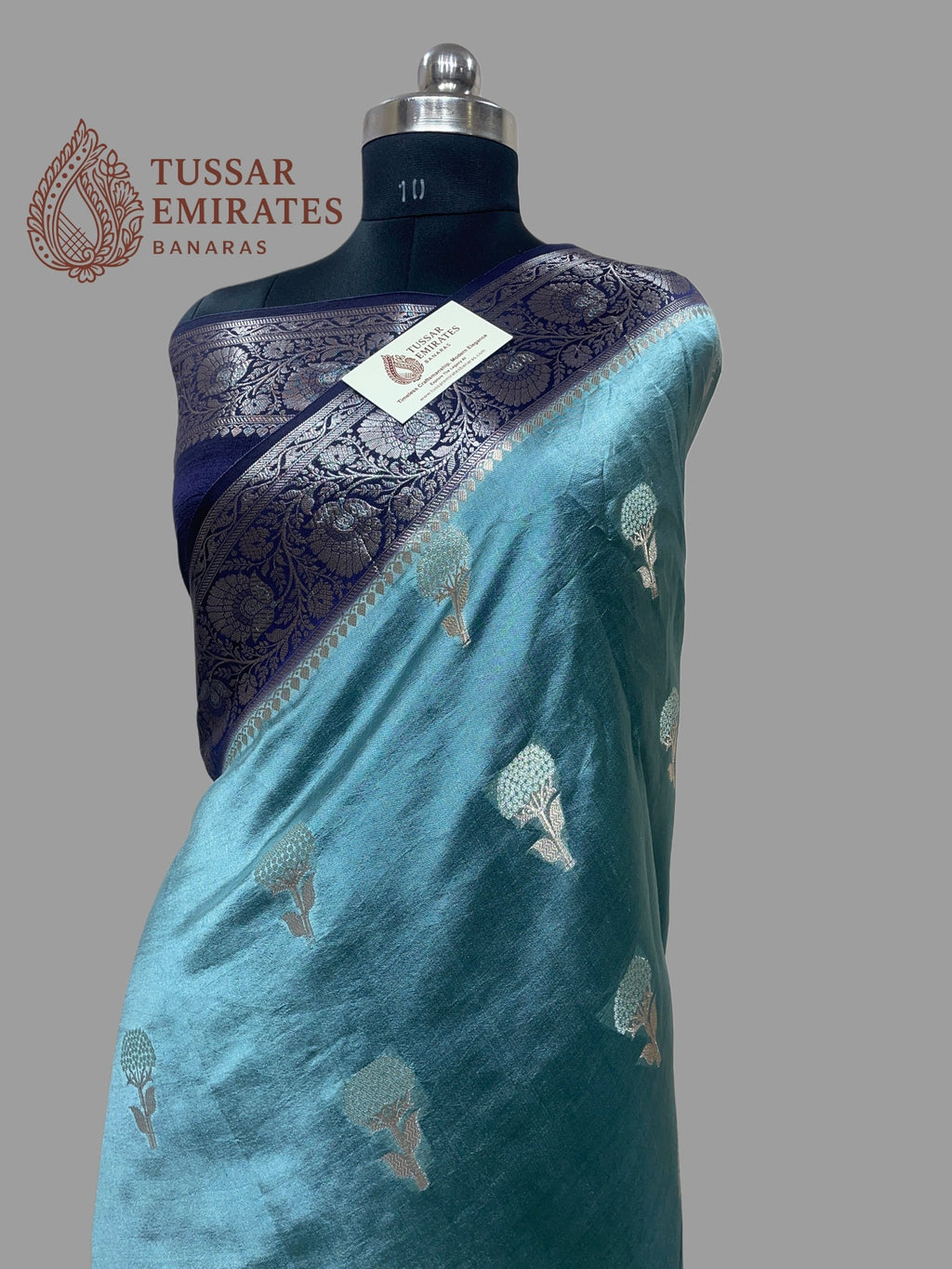 Pure Mango Silk Banarasi Saree - Tussar Emirates