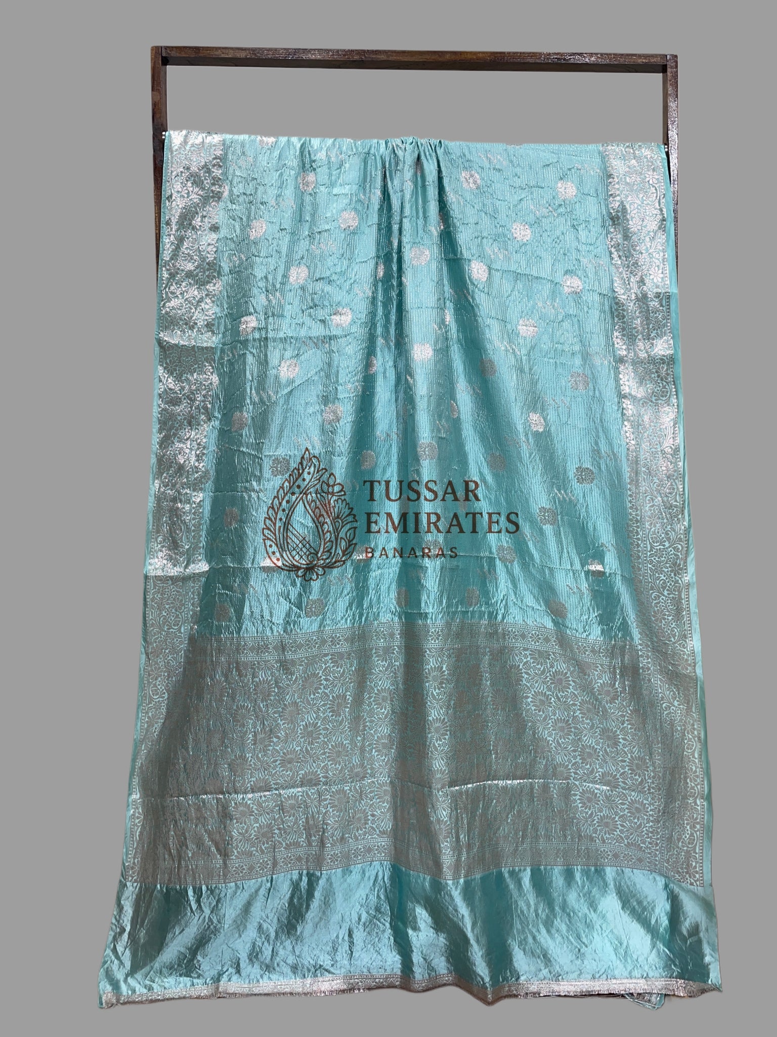 Pure Mango Silk Banarasi Saree - Tussar Emirates