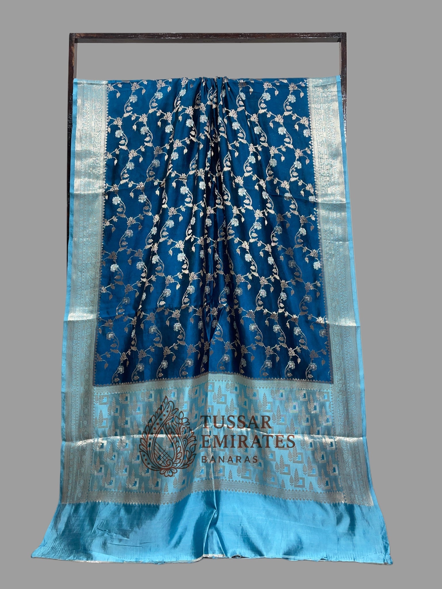 Pure Mango Silk Banarasi Saree - Tussar Emirates