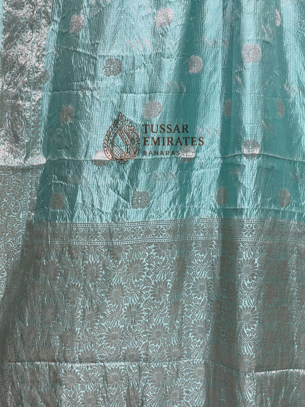 Pure Mango Silk Banarasi Saree - Tussar Emirates