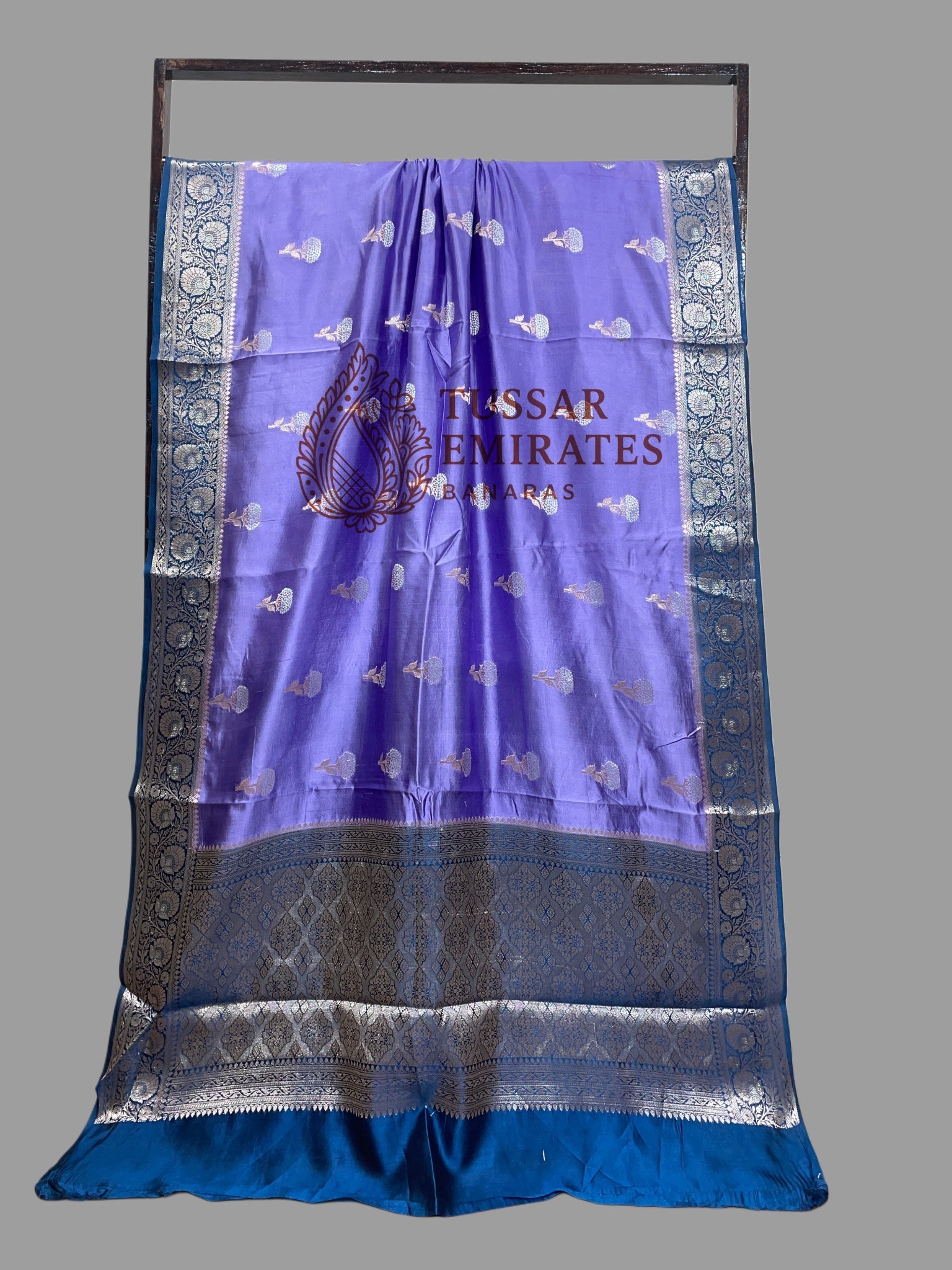 Pure Mango Silk Banarasi Saree - Tussar Emirates