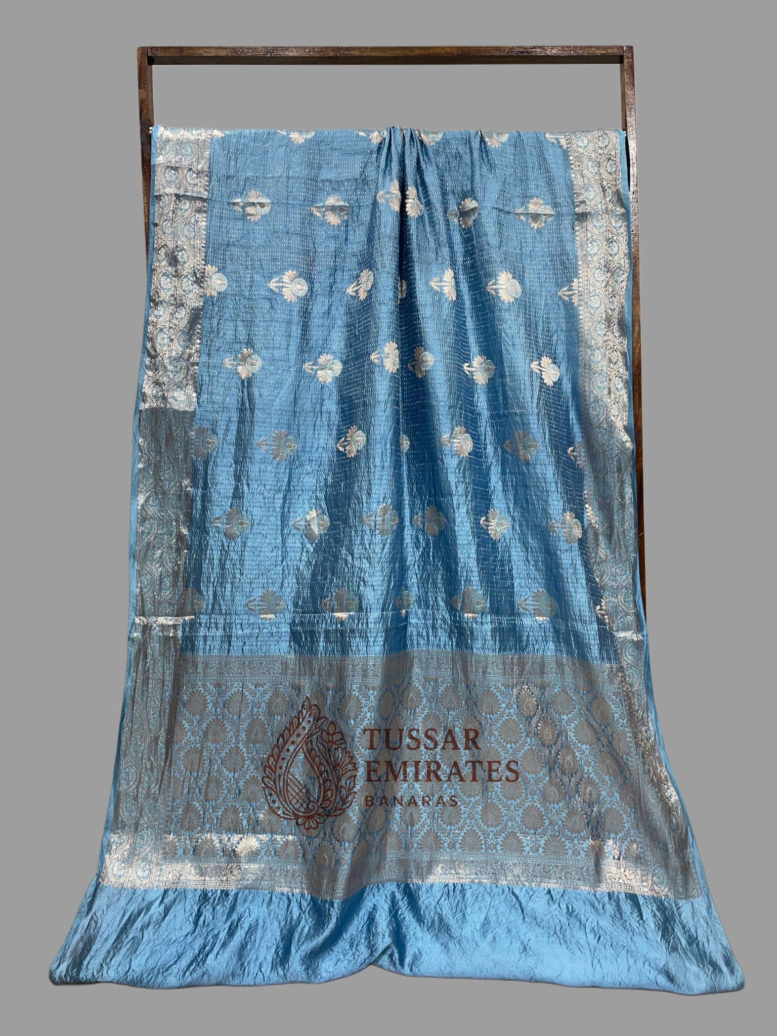 Pure Mango Silk Banarasi Saree - Tussar Emirates