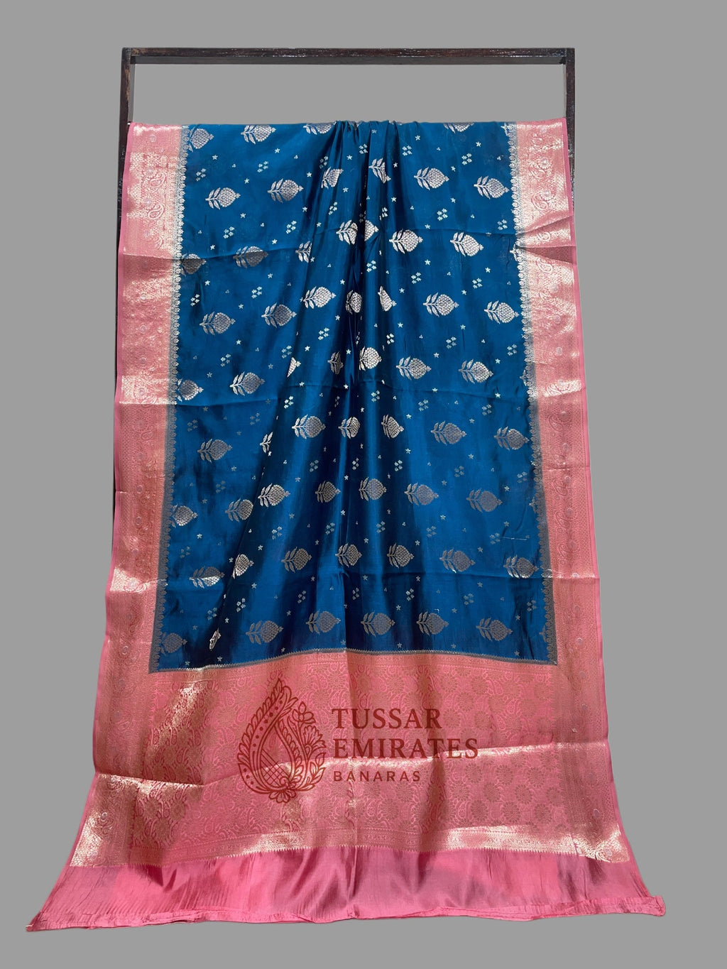 Pure Mango Silk Banarasi Saree - Tussar Emirates
