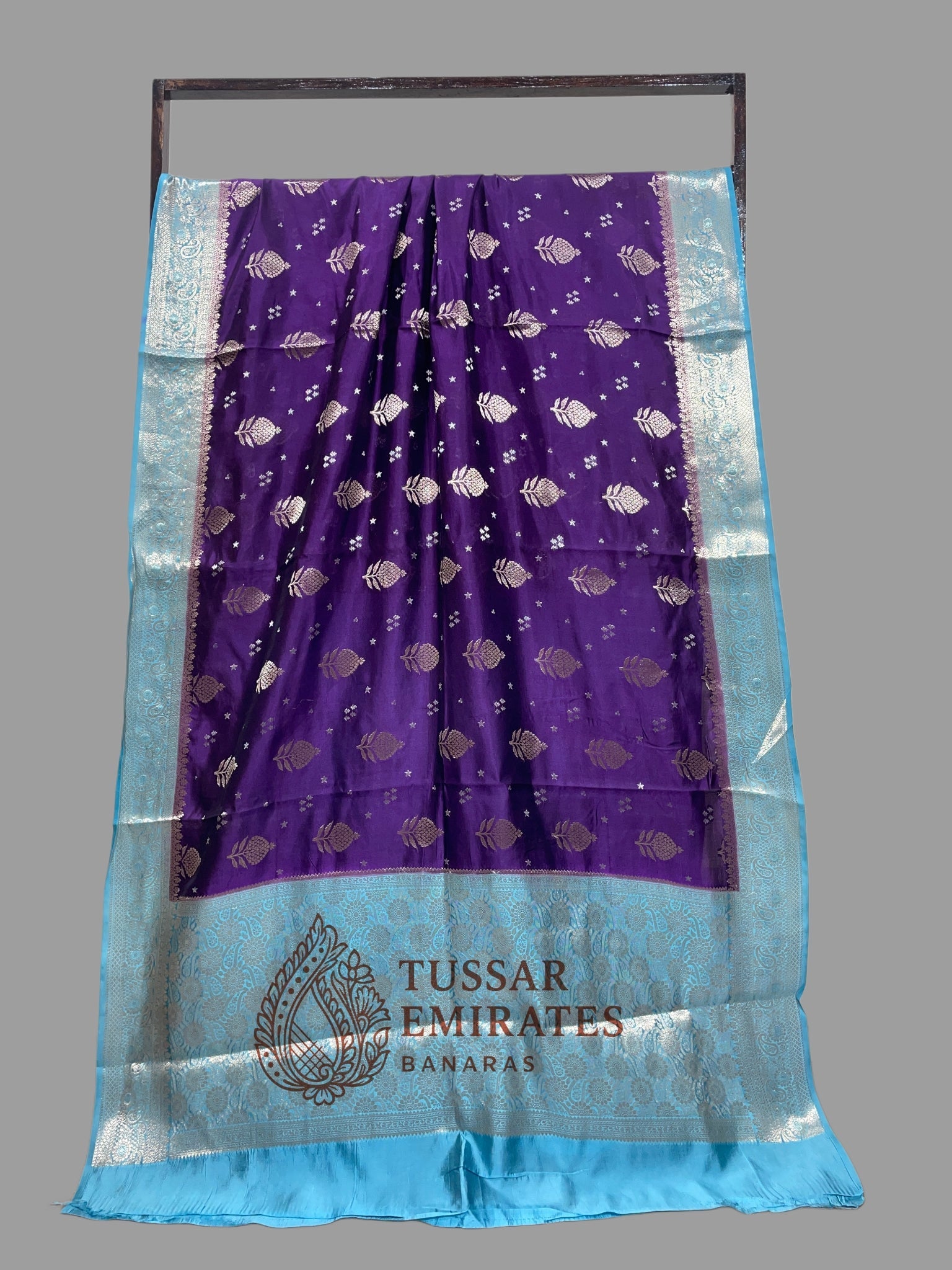Pure Mango Silk Banarasi Saree - Tussar Emirates