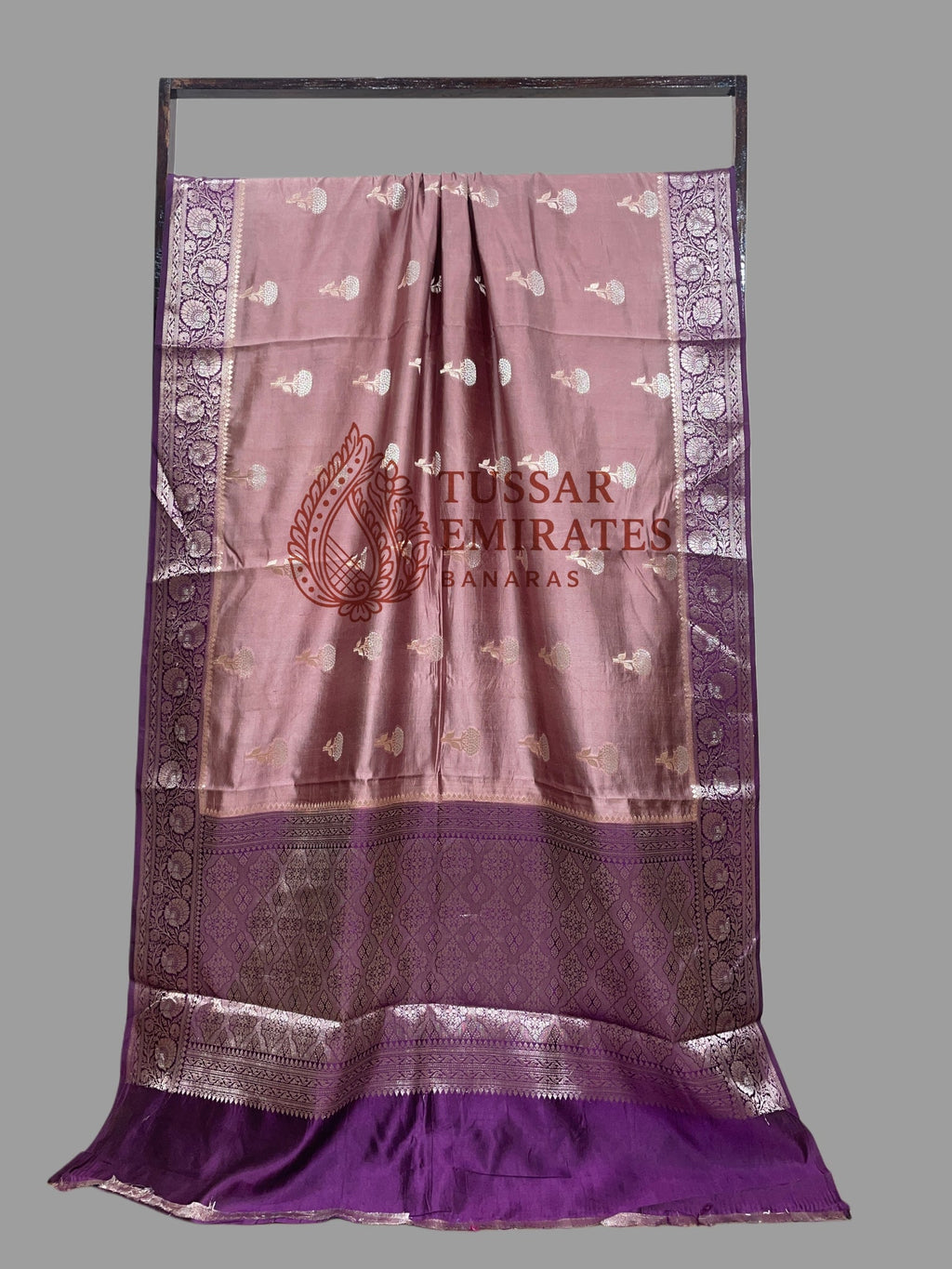 Pure Mango Silk Banarasi Saree - Tussar Emirates