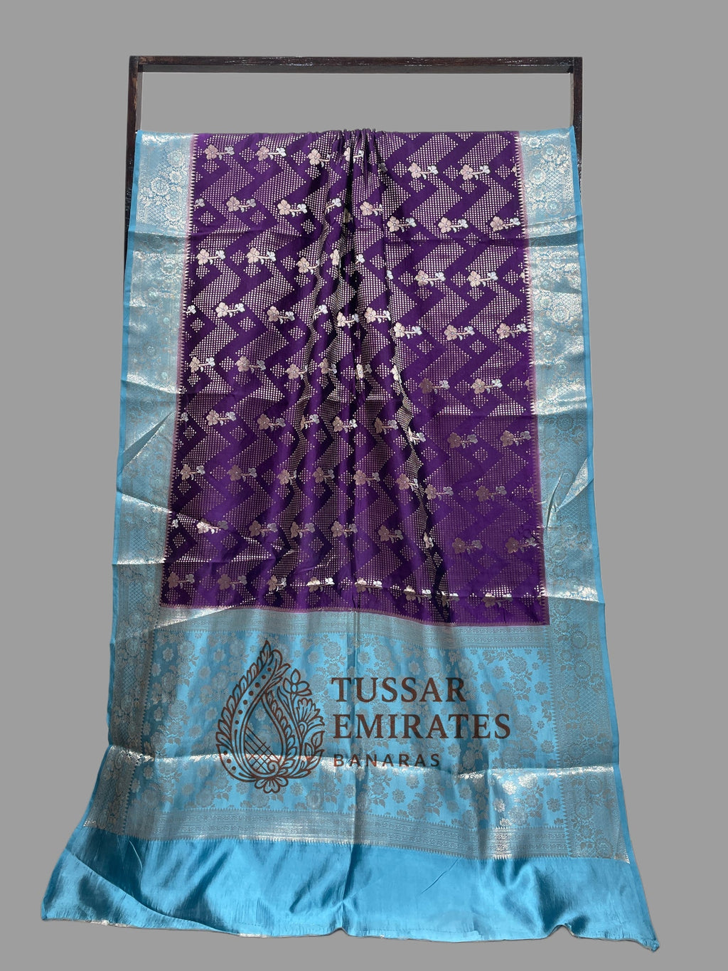 Pure Mango Silk Banarasi Saree - Tussar Emirates