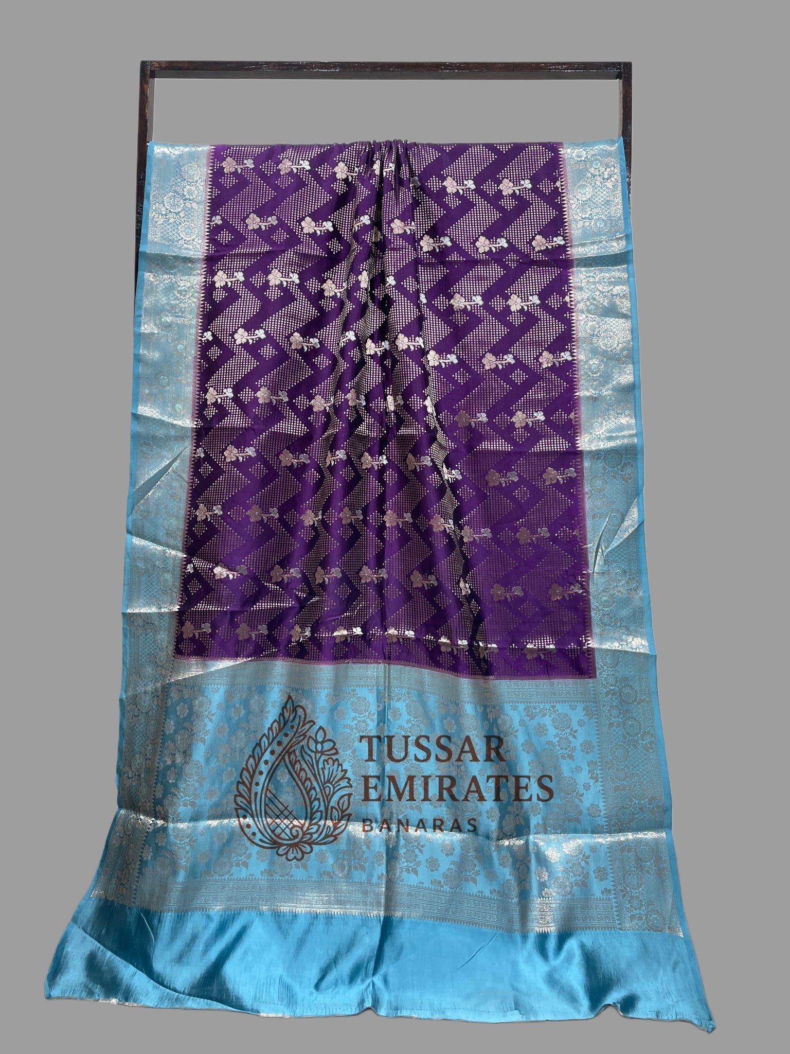 Pure Mango Silk Banarasi Saree - Tussar Emirates