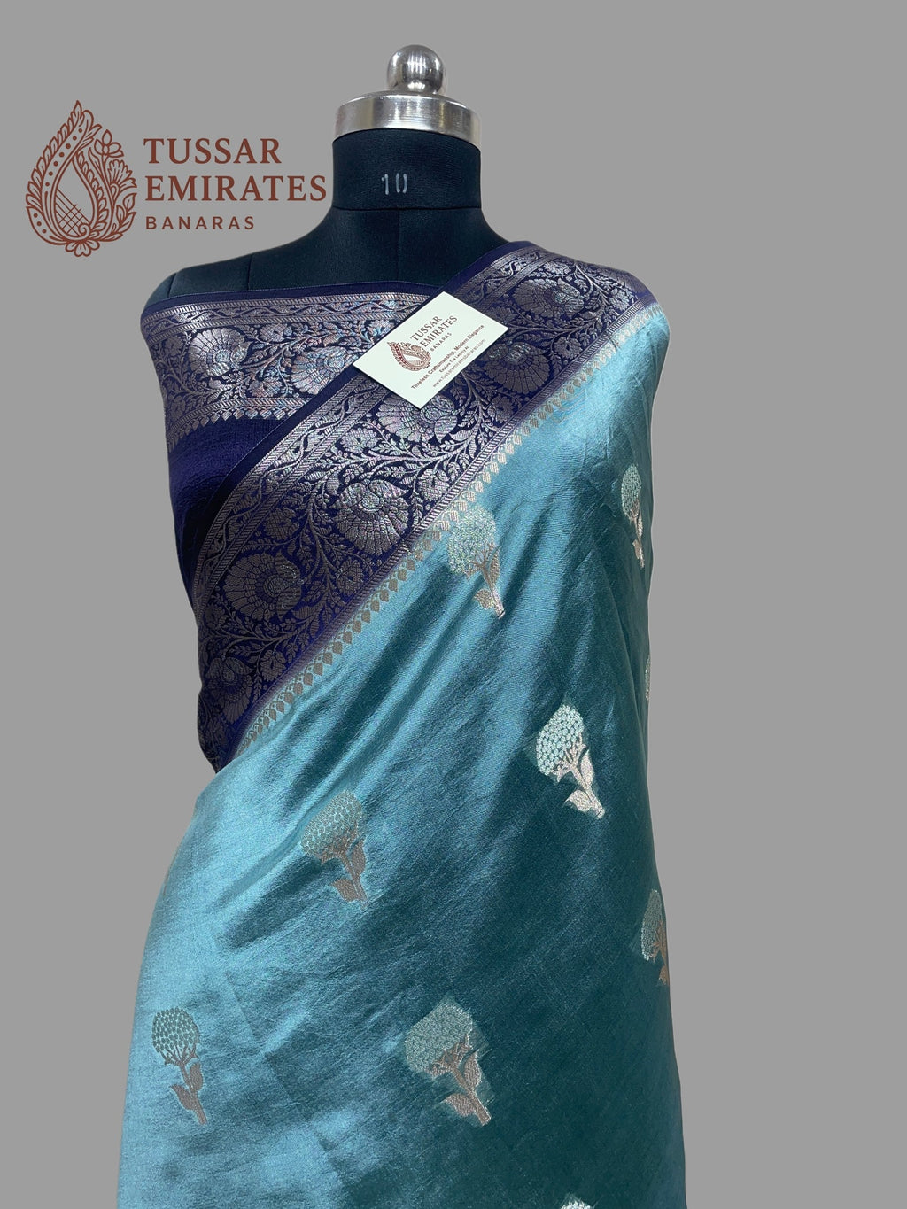 Pure Mango Silk Banarasi Saree - Tussar Emirates