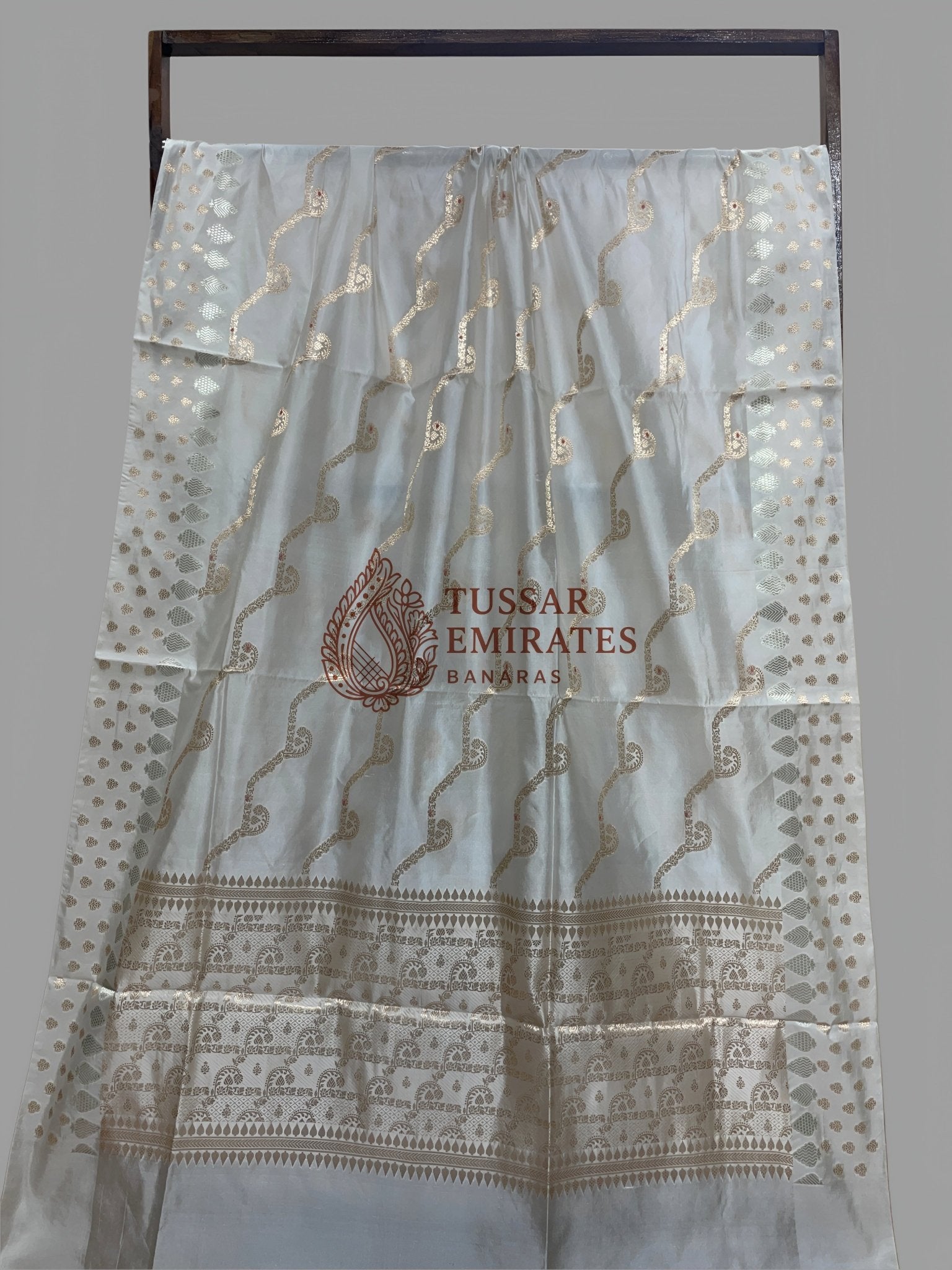Pure Mango Silk Banarasi Saree - Tussar Emirates