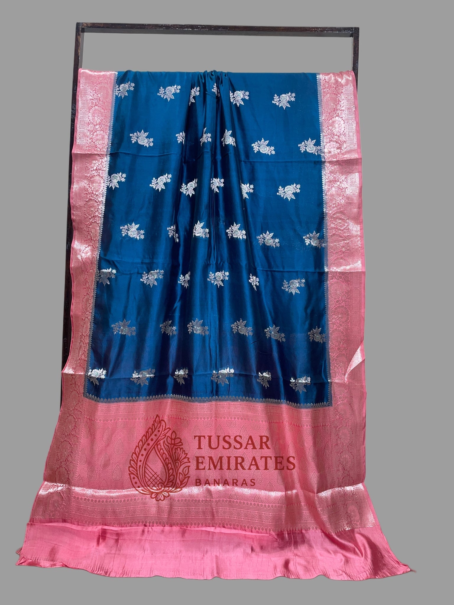 Pure Mango Silk Banarasi Saree - Tussar Emirates