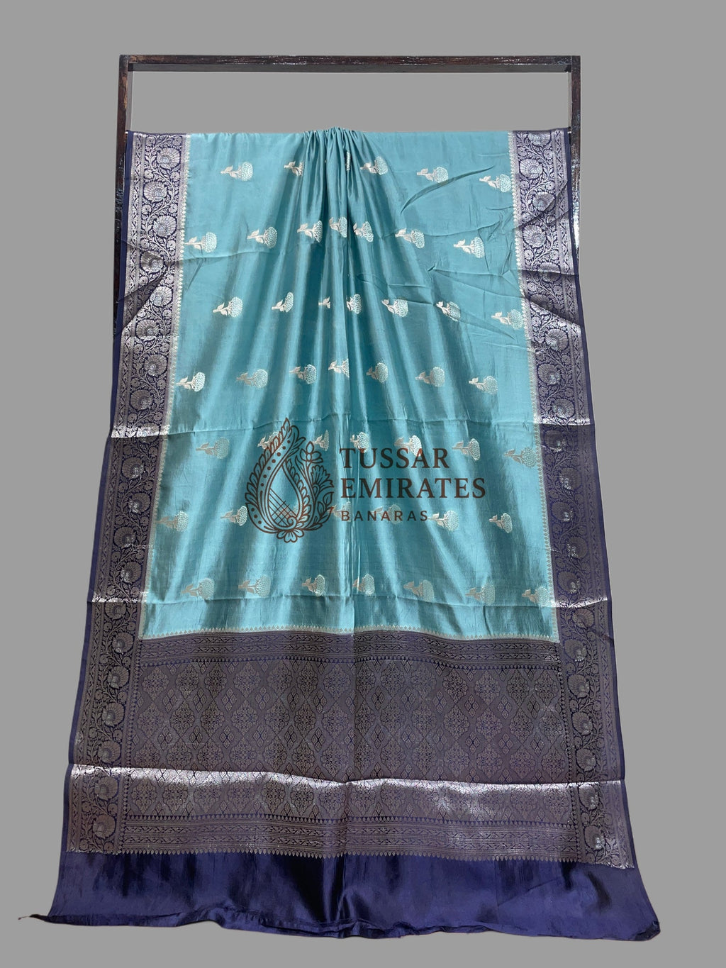 Pure Mango Silk Banarasi Saree - Tussar Emirates
