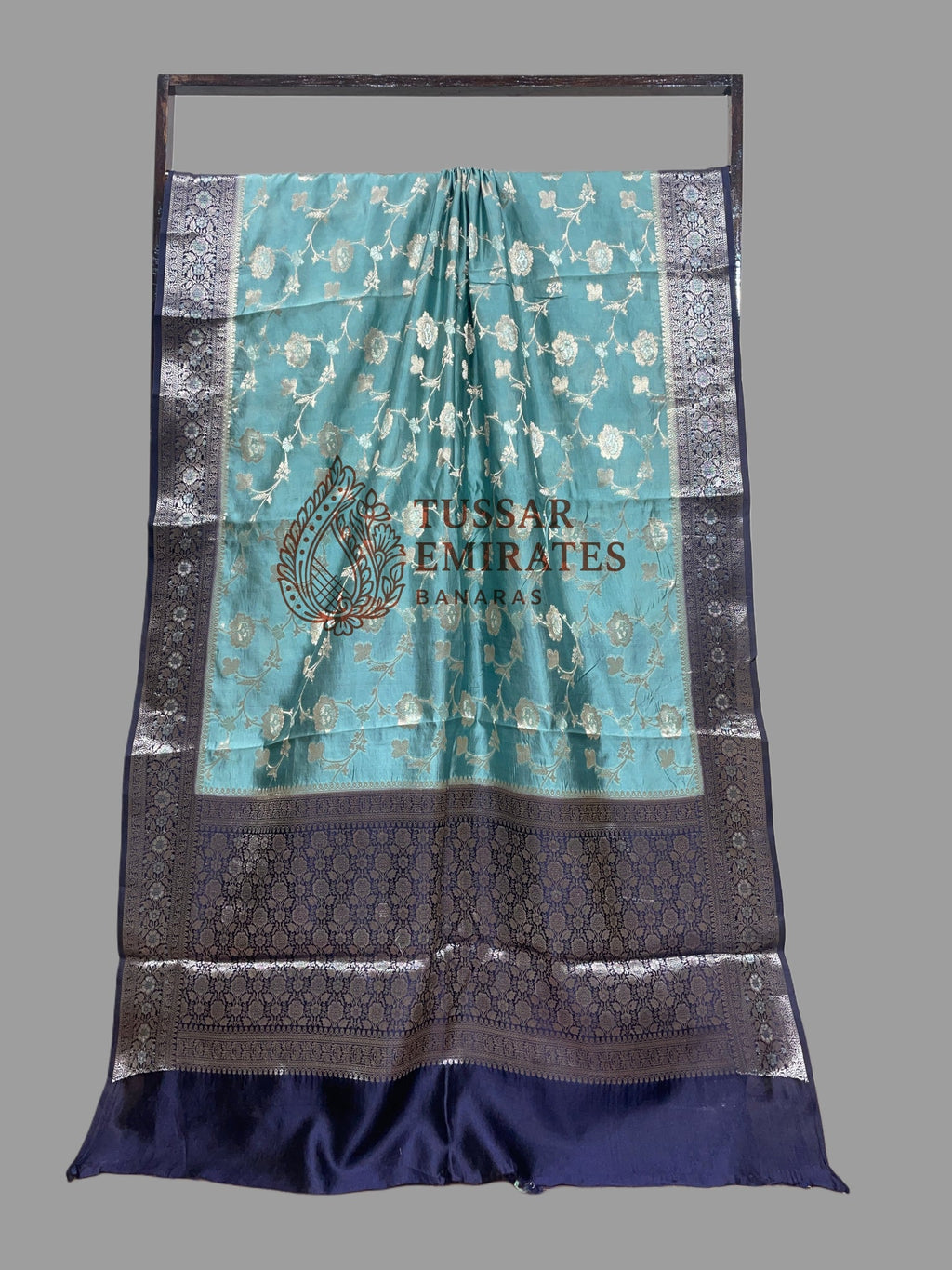 Pure Mango Silk Banarasi Saree - Tussar Emirates