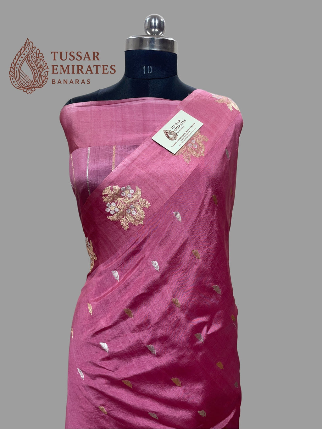 Pure Mango Silk Handloom Banarasi Saree - Tussar Emirates