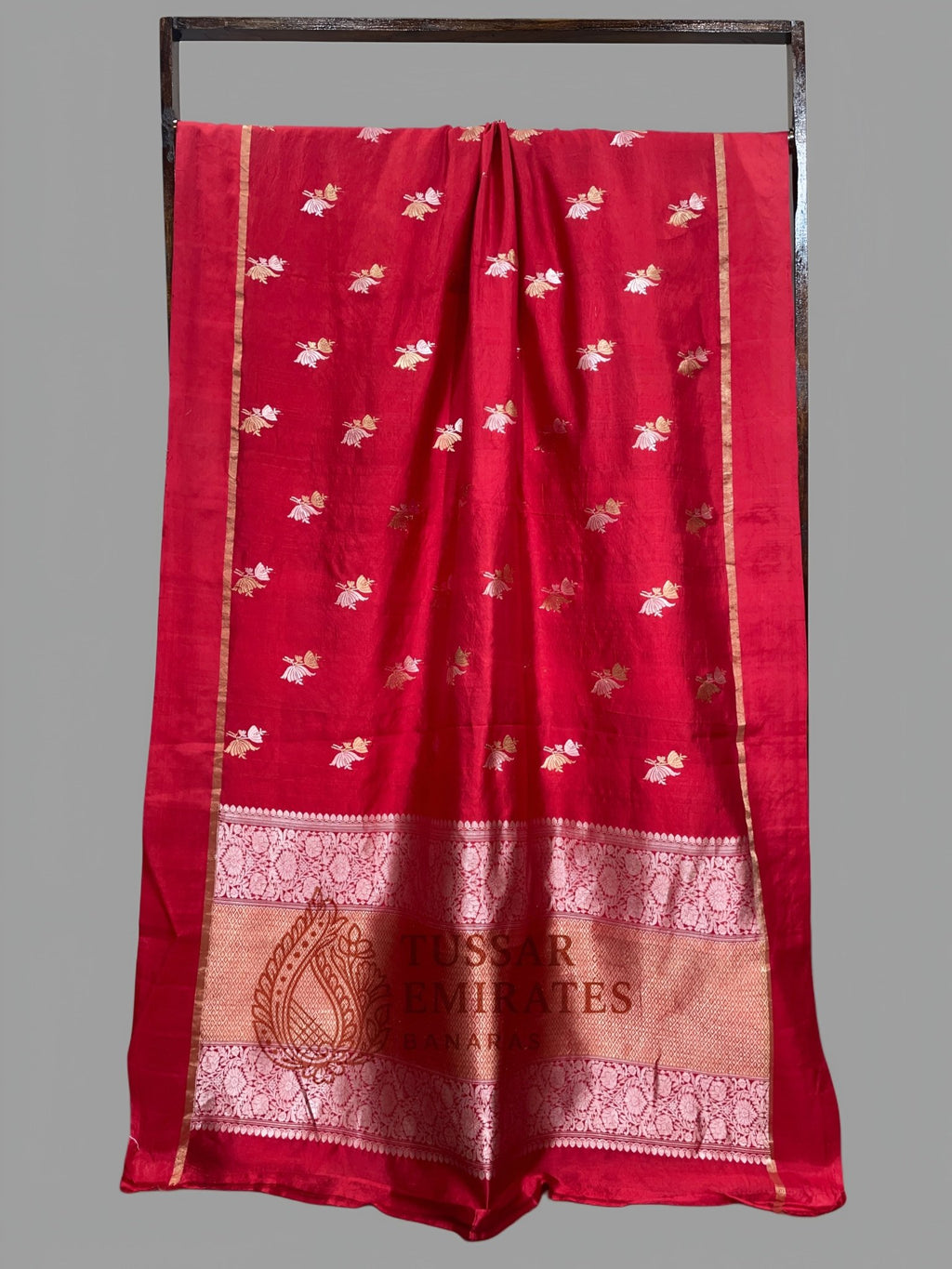 Pure Mango Silk Handloom Banarasi Saree - Tussar Emirates