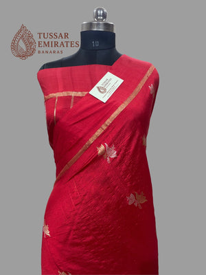 Pure Mango Silk Handloom Banarasi Saree - Tussar Emirates