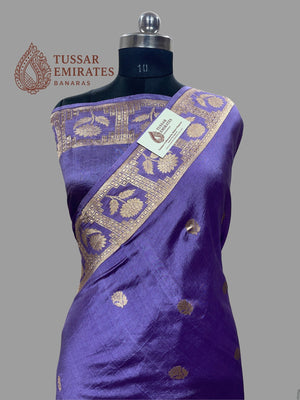 Pure Mango Silk Handloom Banarasi Saree - Tussar Emirates