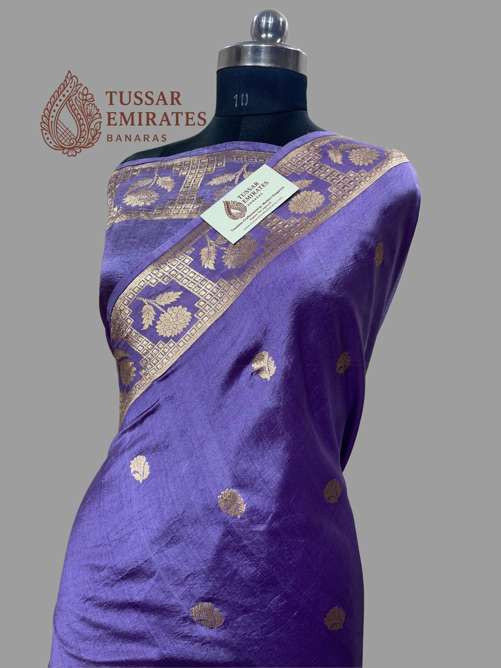 Pure Mango Silk Handloom Banarasi Saree - Tussar Emirates