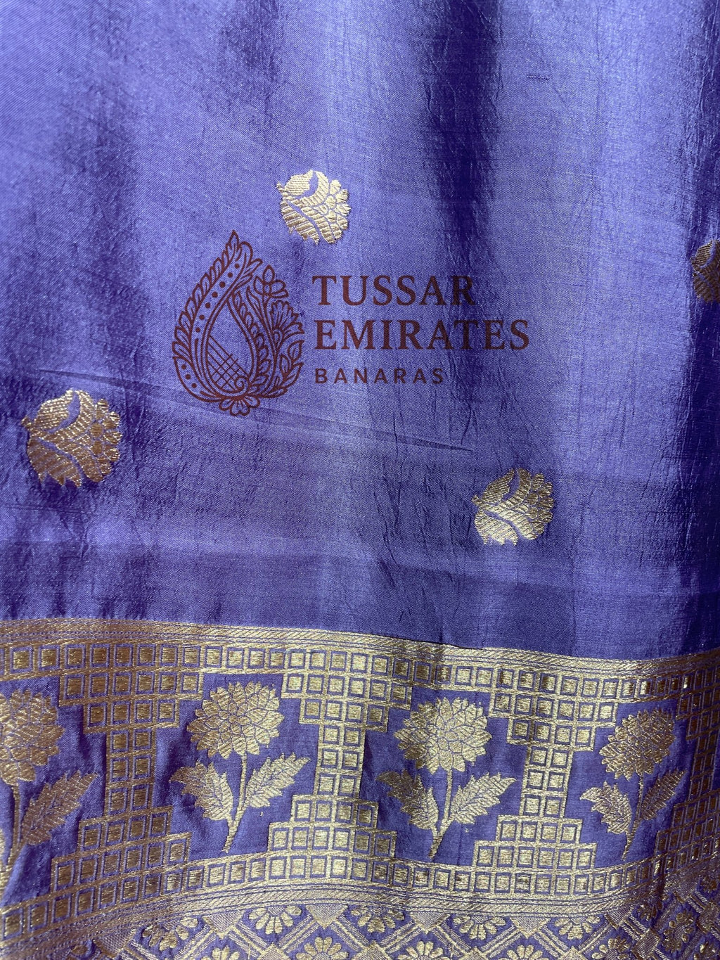 Pure Mango Silk Handloom Banarasi Saree - Tussar Emirates