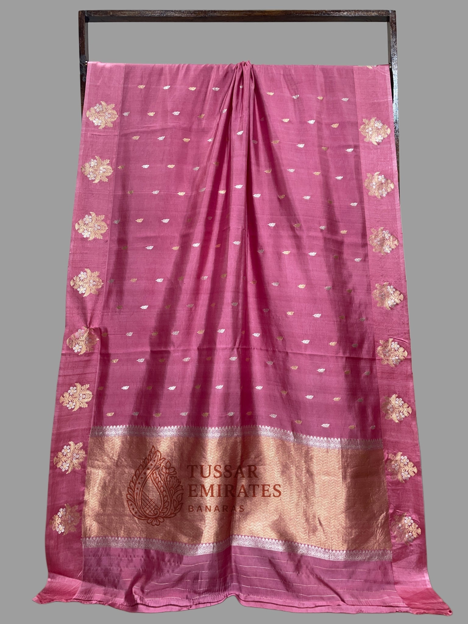 Pure Mango Silk Handloom Banarasi Saree - Tussar Emirates