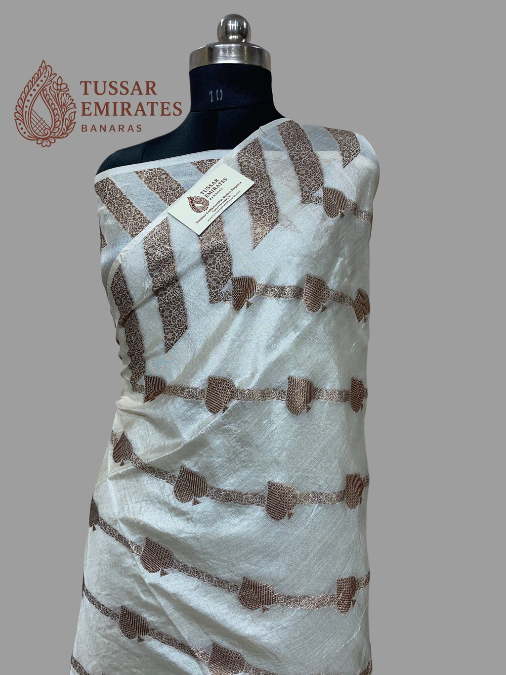 Pure Tussar Silk Banarasi Saree - Tussar Emirates