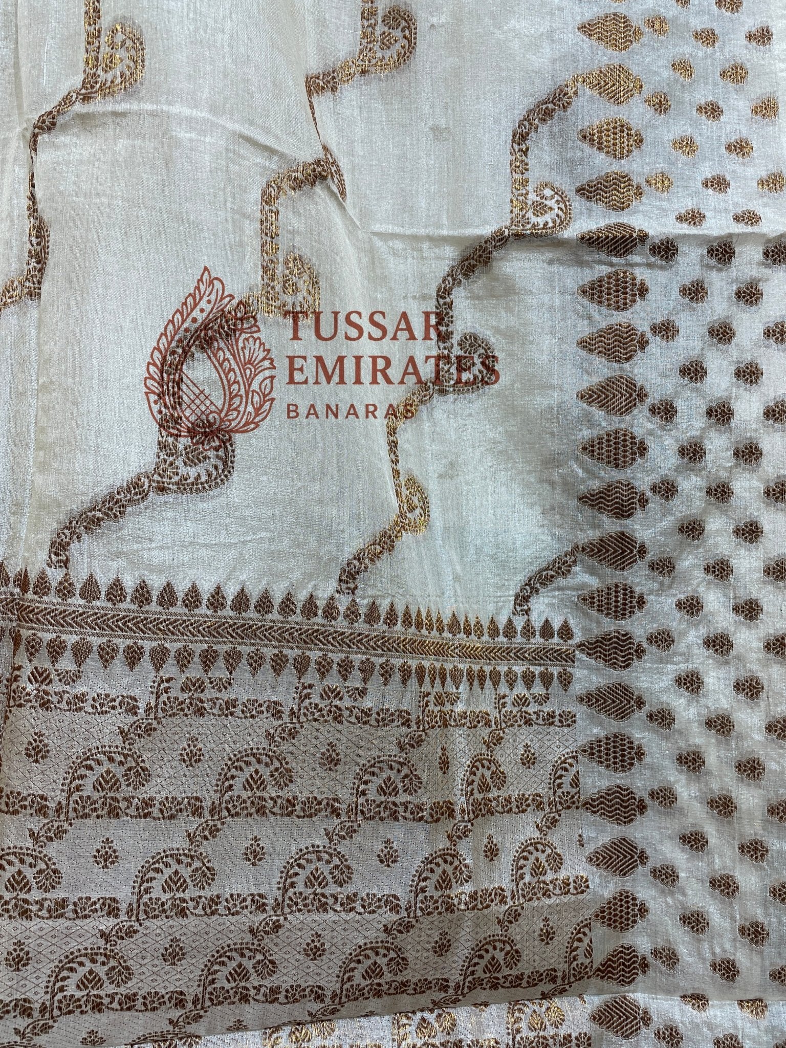 Pure Tussar Silk Banarasi Saree - Tussar Emirates