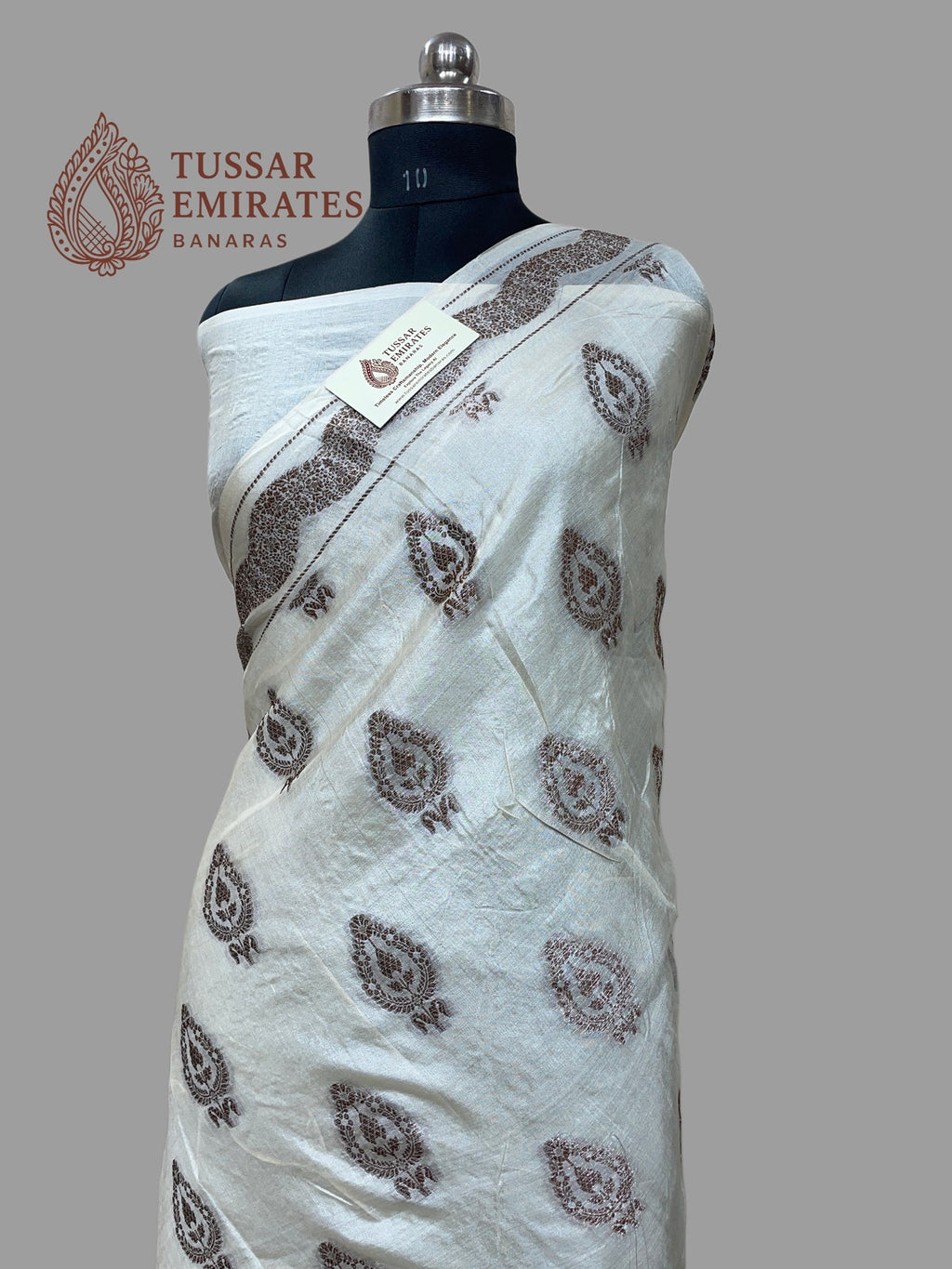 Pure Tussar Silk Banarasi Saree - Tussar Emirates