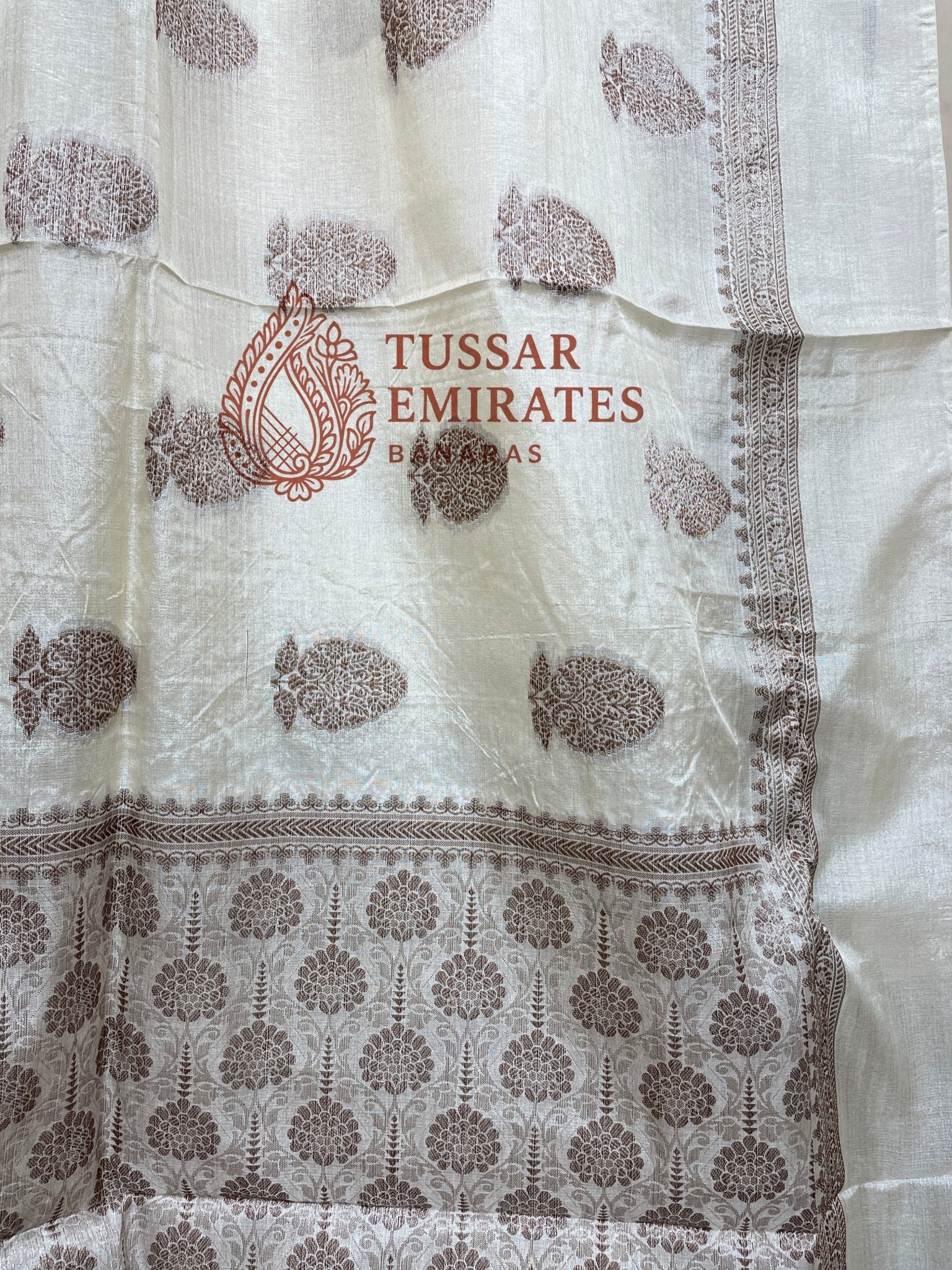 Pure Tussar Silk Banarasi Saree - Tussar Emirates