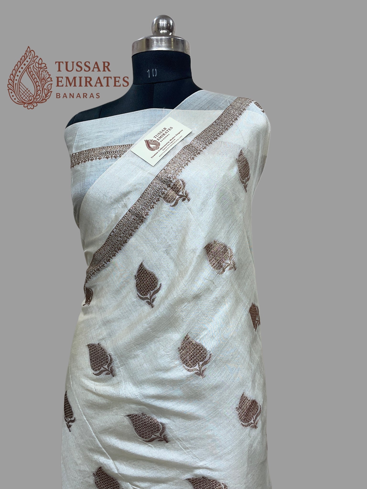 Pure Tussar Silk Banarasi Saree - Tussar Emirates