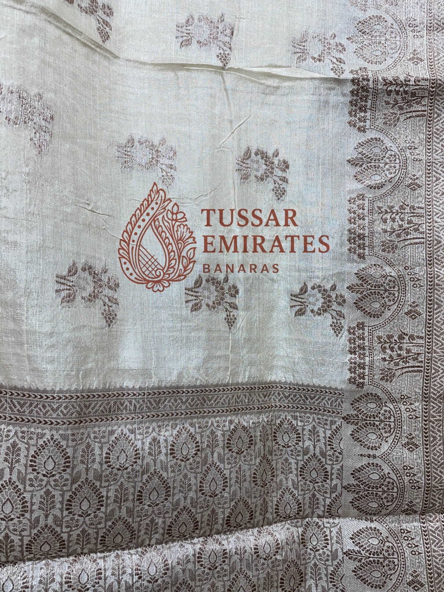 Pure Tussar Silk Banarasi Saree - Tussar Emirates
